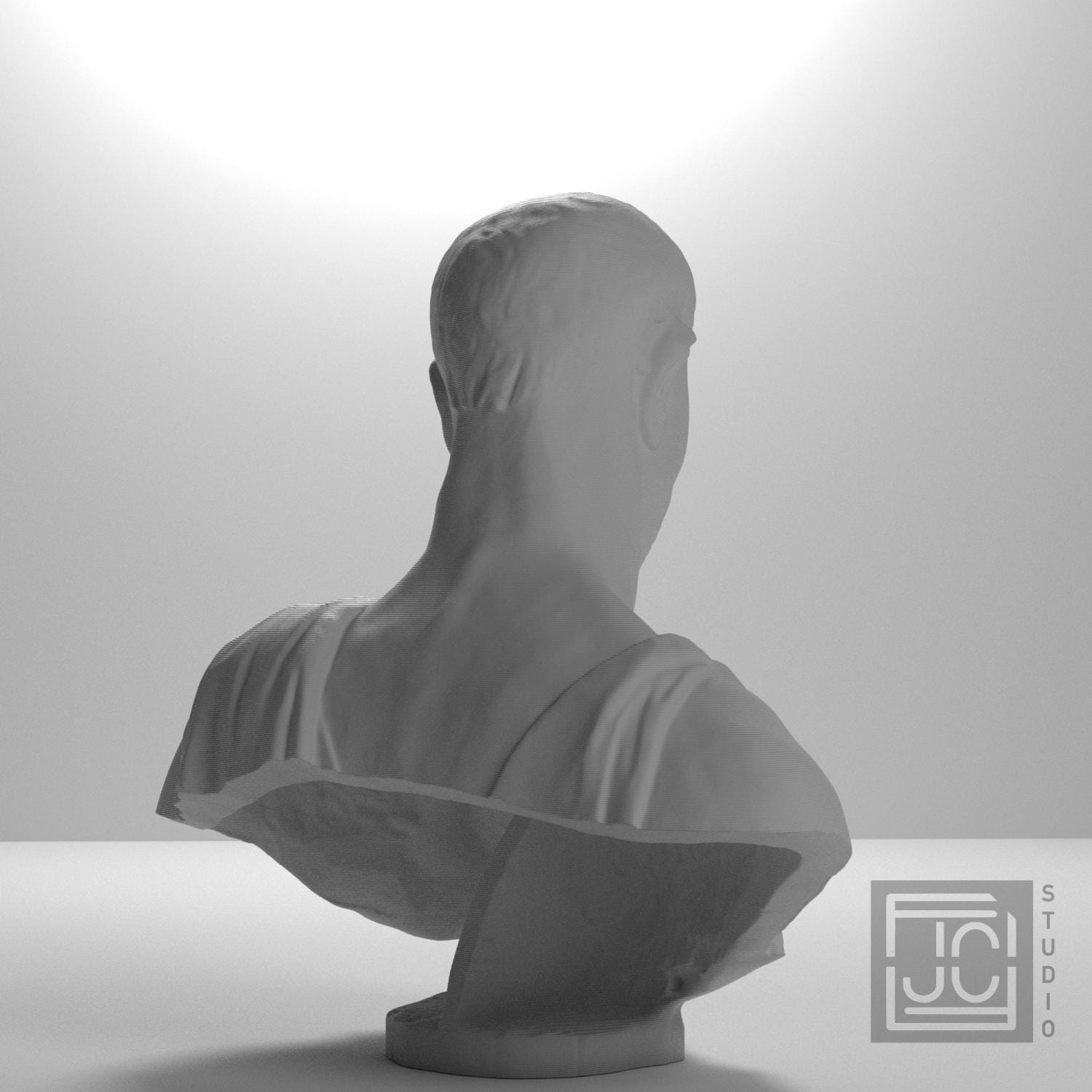 Museum Portrait 3D Printed Collectible Bust