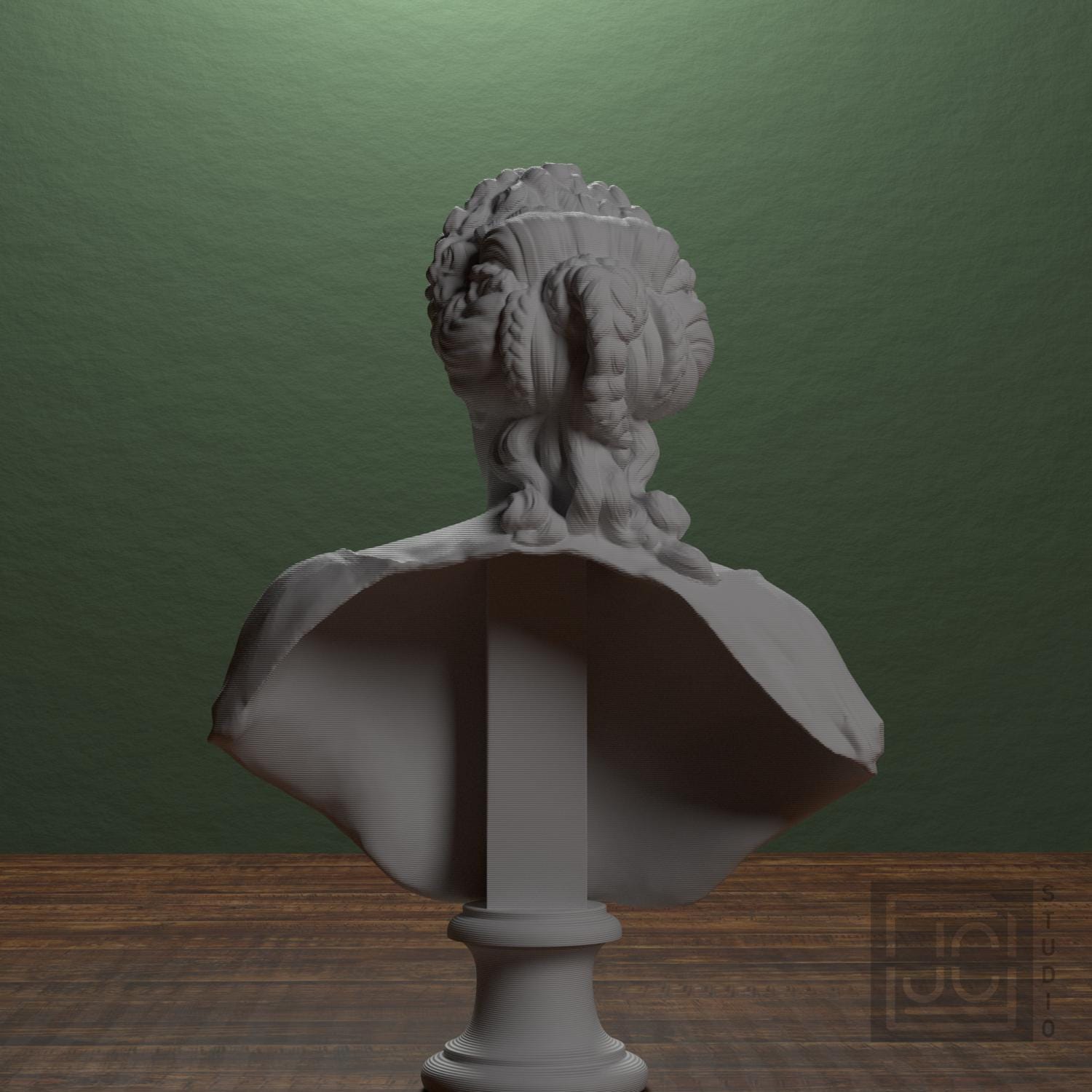 Queen Kristina of Sweden 3D Printed Museum Portrait Replica