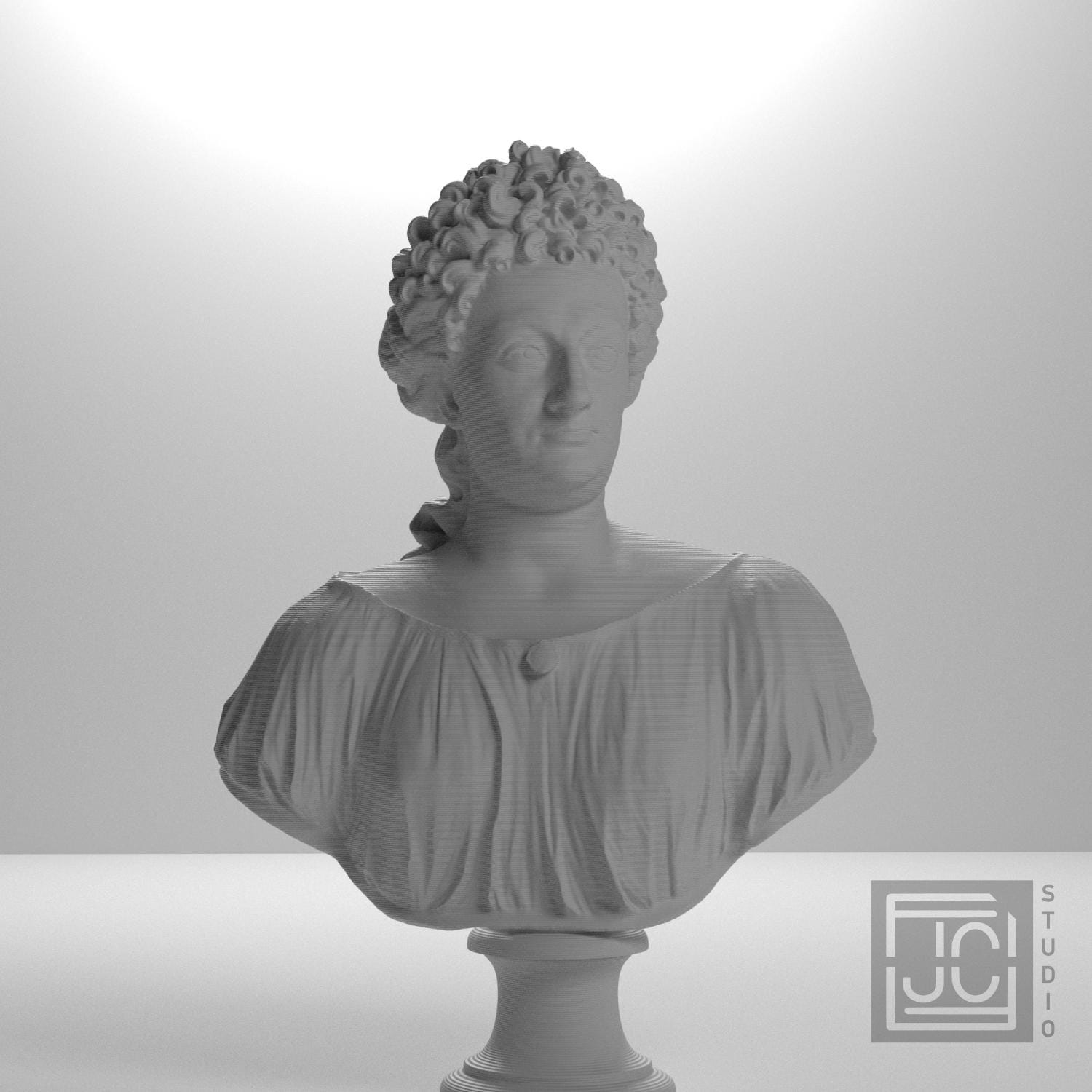 Queen Kristina of Sweden 3D Printed Museum Portrait Replica