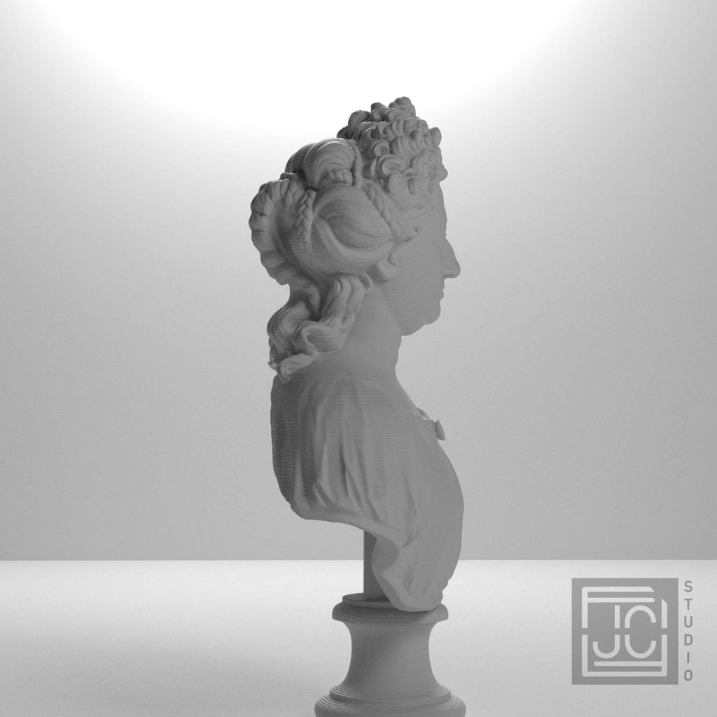 Queen Kristina of Sweden 3D Printed Museum Portrait Replica