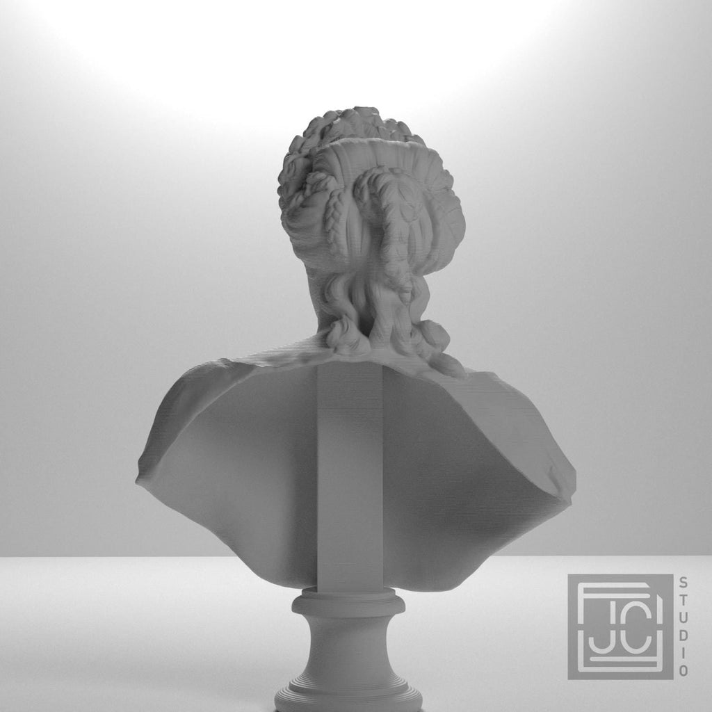 Queen Kristina of Sweden 3D Printed Museum Portrait Replica