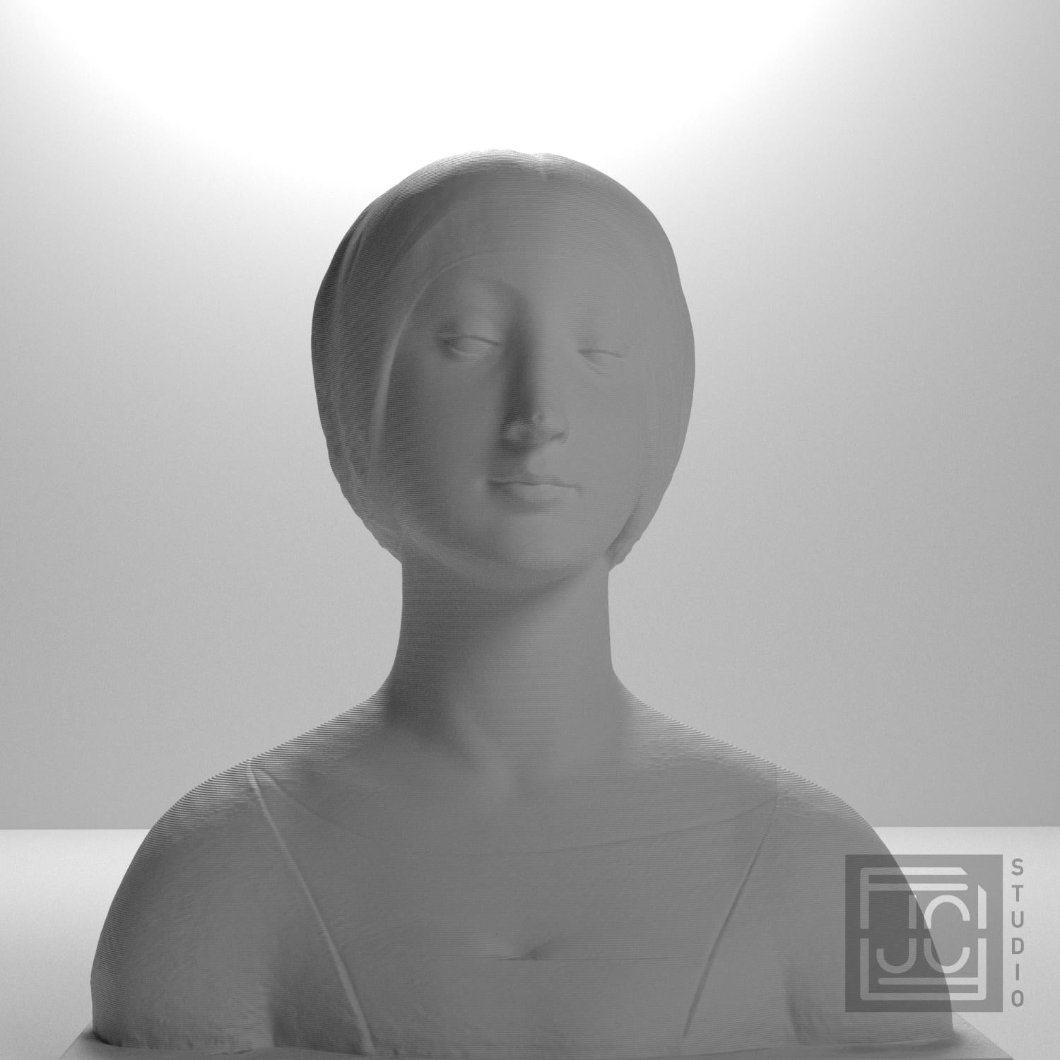 Portrait Bust, Possibly Isabella of Aragon - 3D Printed Replica