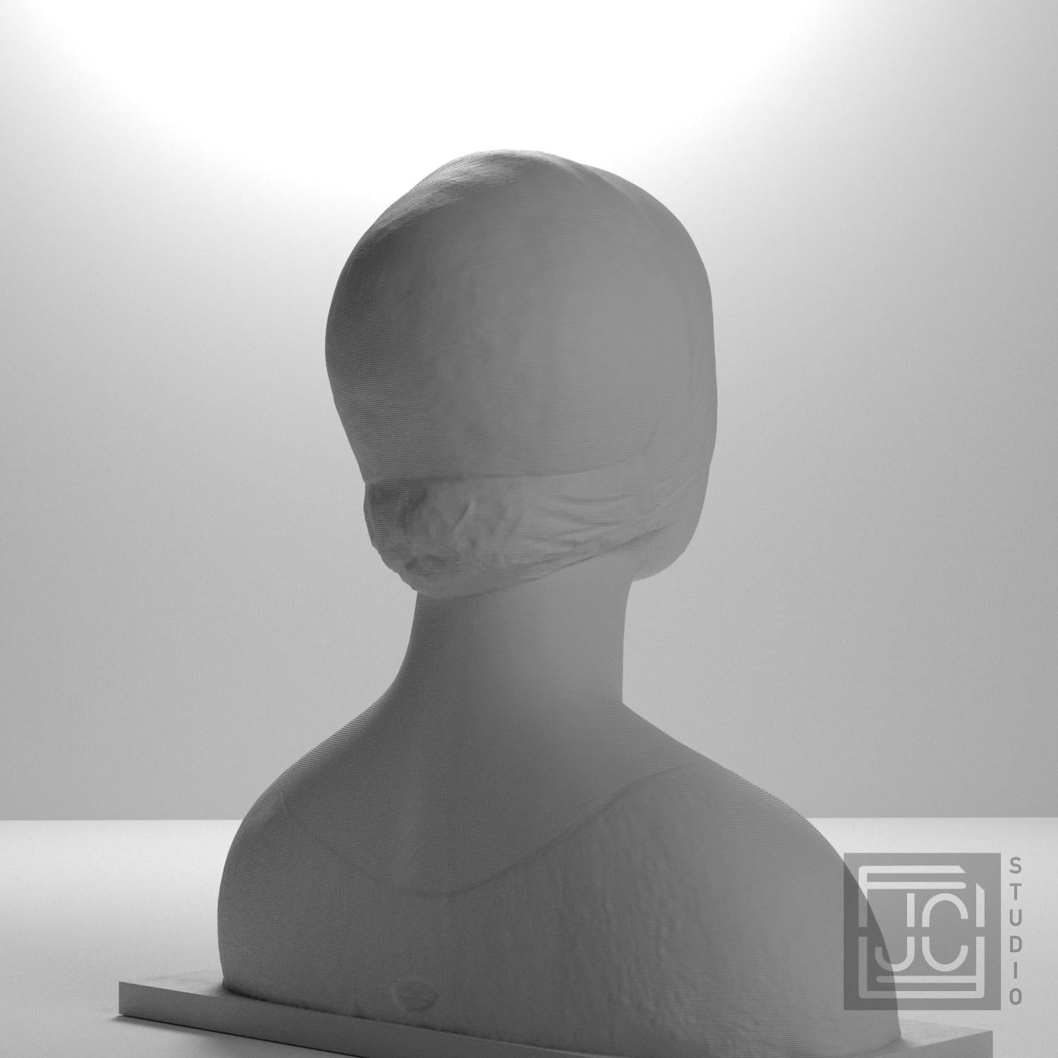 Portrait Bust, Possibly Isabella of Aragon - 3D Printed Replica