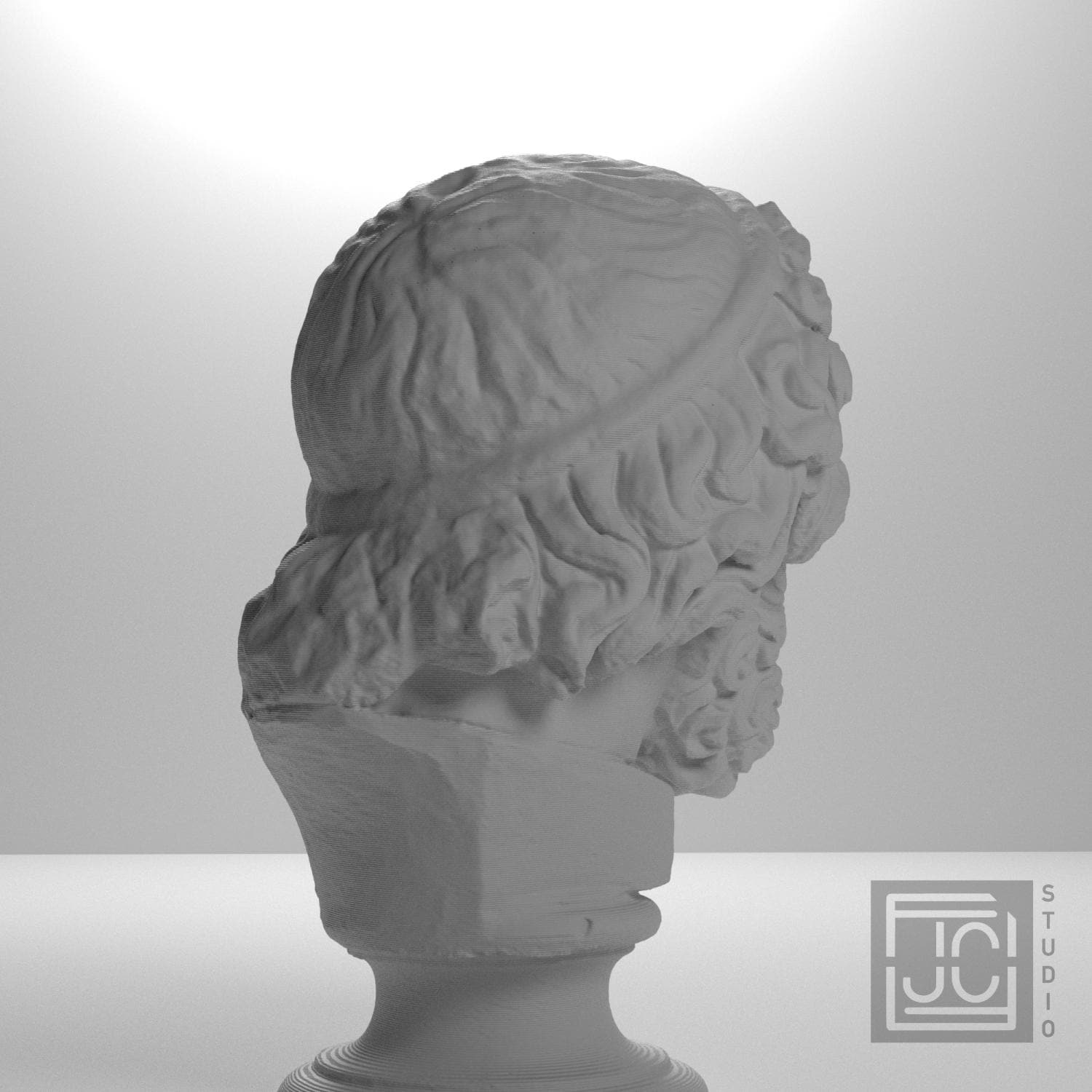 Bearded Zeus 3D Printed Collectible Bust