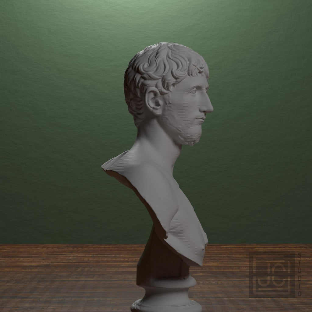 Man Wearing an Army Cape 3D Printed Museum Portrait Replica