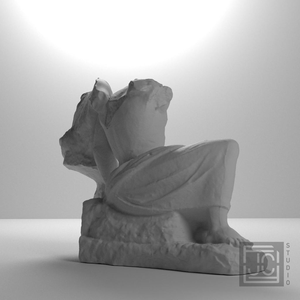 Cecrops and His Daughter Pandrosos 3D Printed Collectible Bust