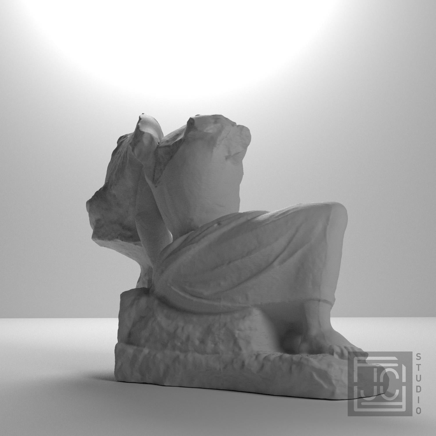 Cecrops and His Daughter Pandrosos 3D Printed Collectible Bust