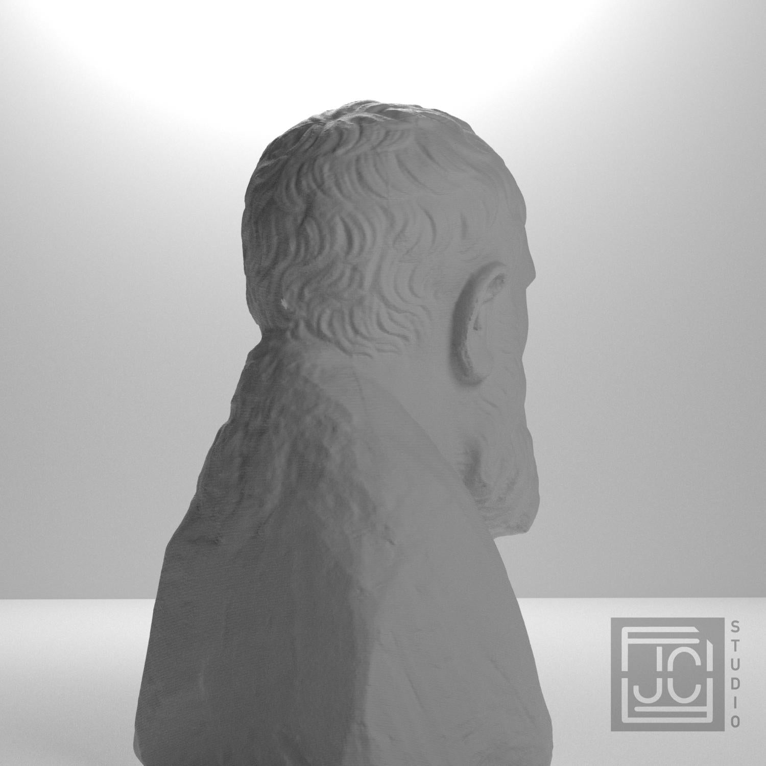 Zeno of Kition 3D Printed Collectible Bust