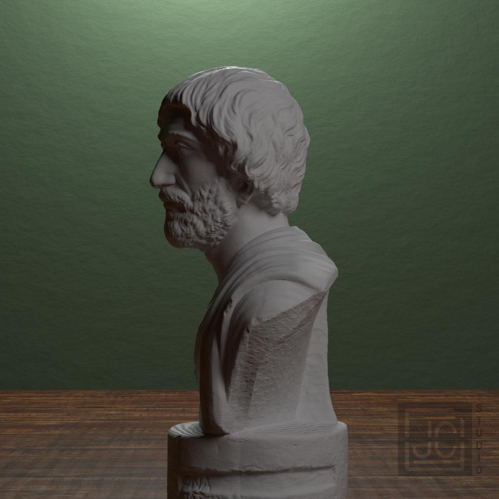 Portrait Bust of a Barbarian 3D Printed Museum Replica