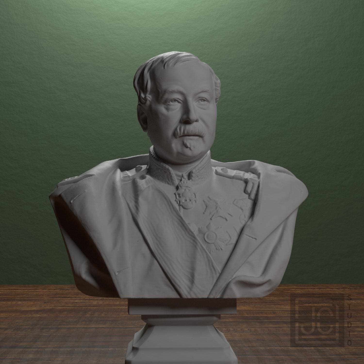 Major General Johan af Kleen 3D Printed Collectible Bust