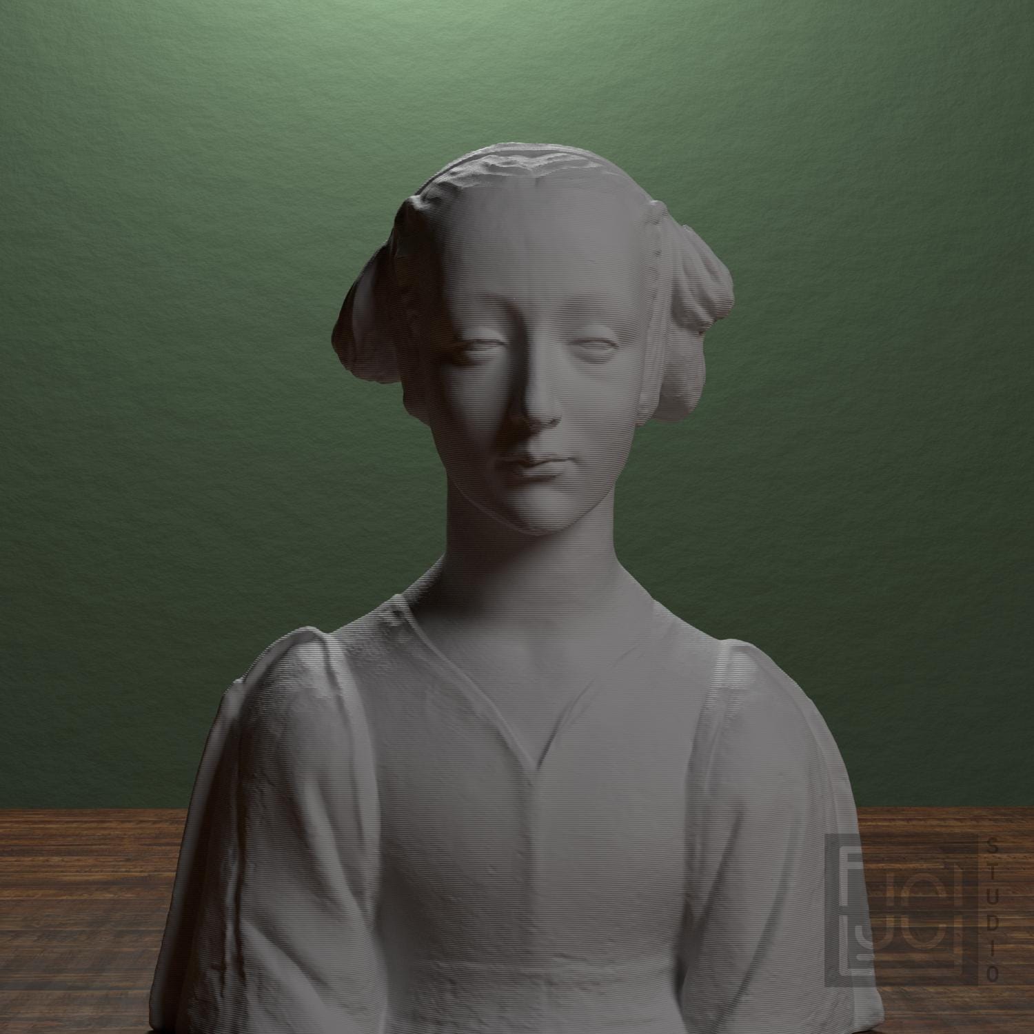 Portrait of a Woman 3D Printed Museum Replica