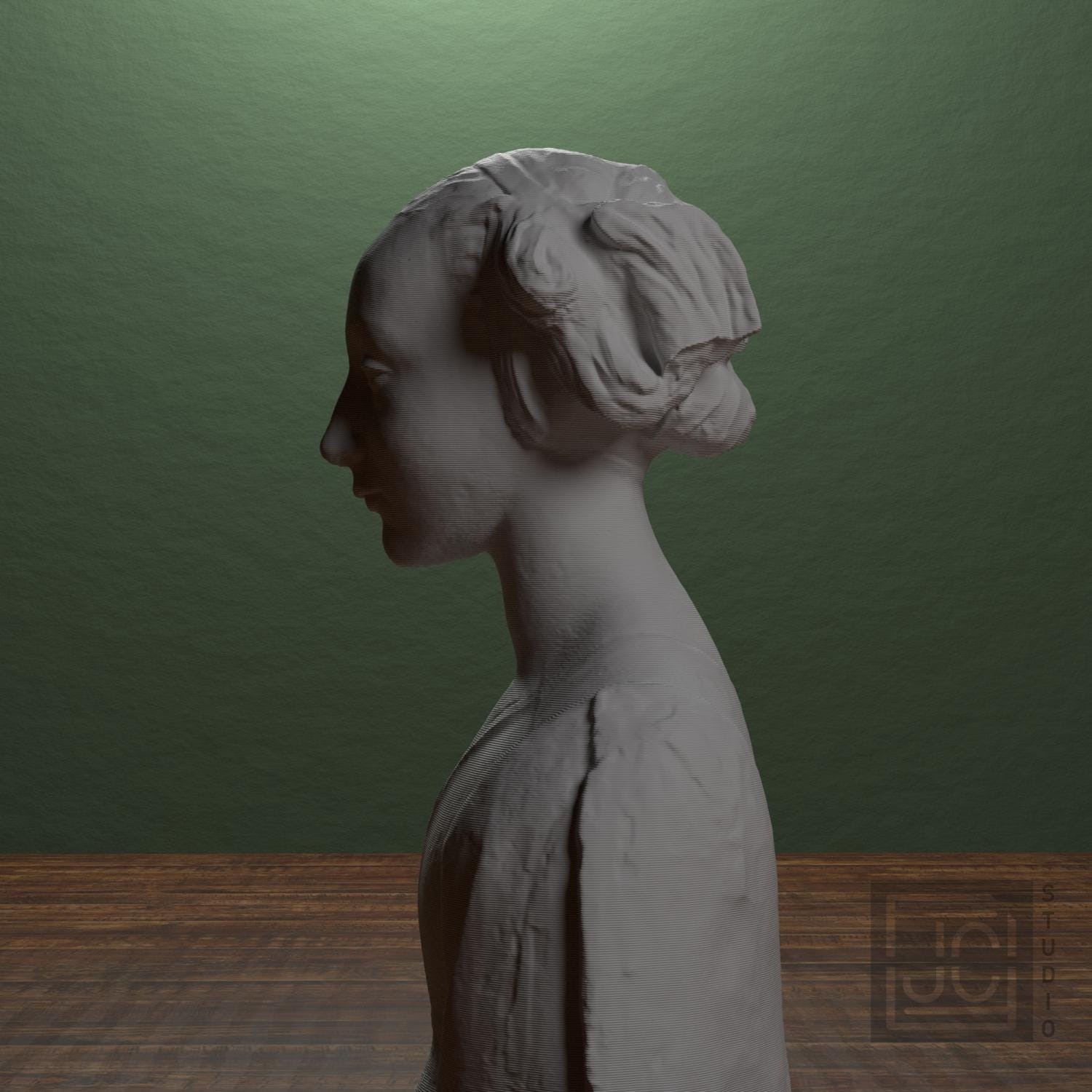 Portrait of a Woman 3D Printed Museum Replica