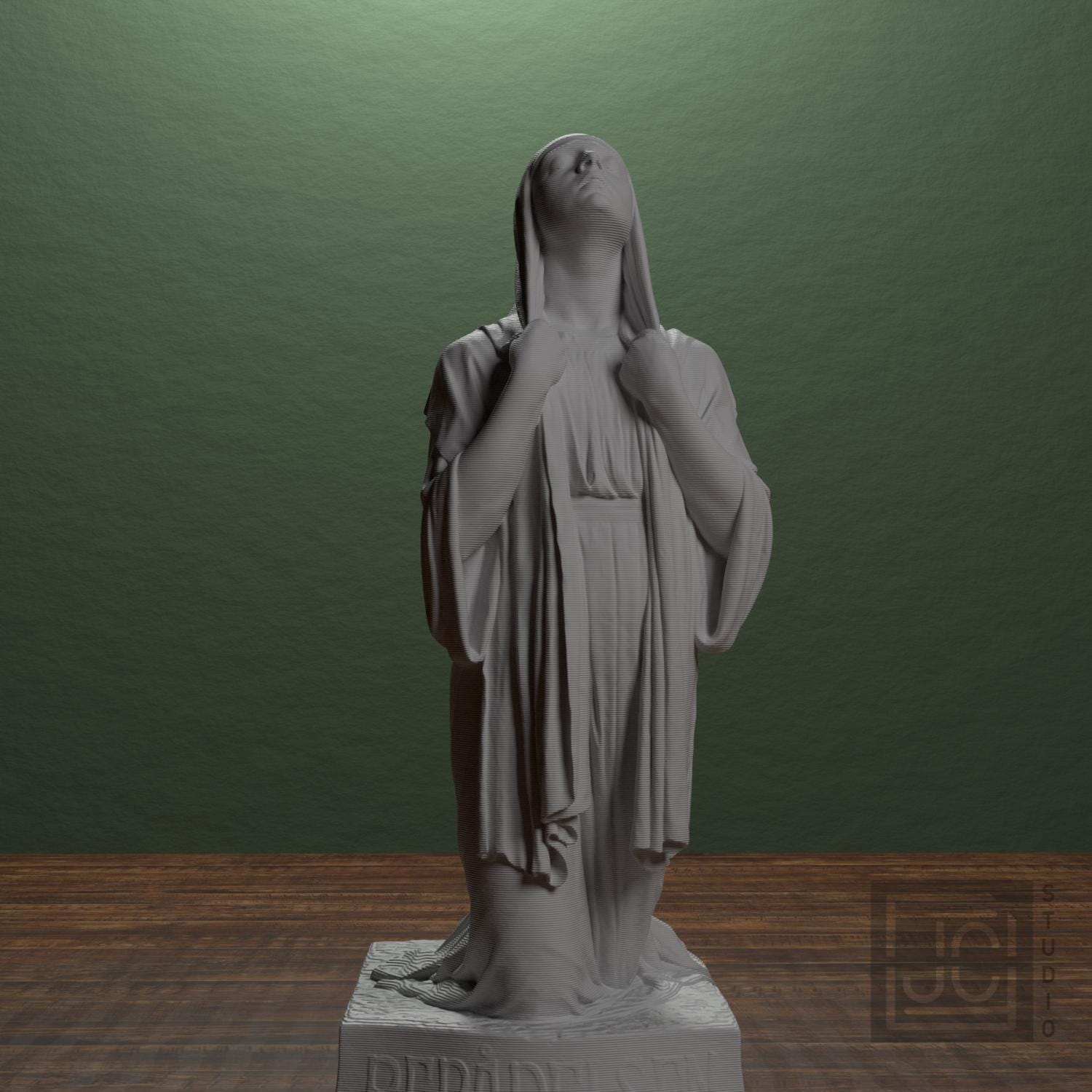 The Annunciation 3D Printed Collectible Sculpture