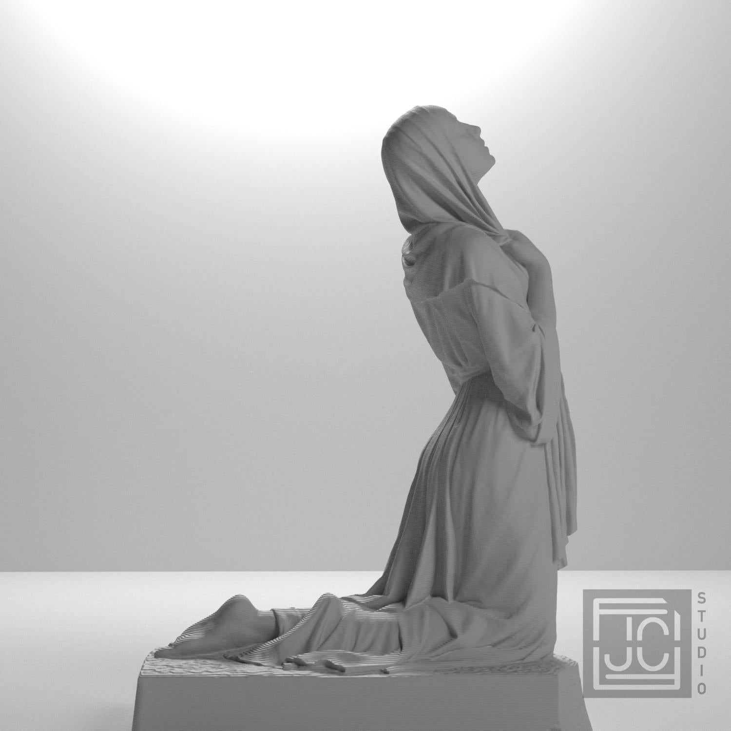 The Annunciation 3D Printed Collectible Sculpture
