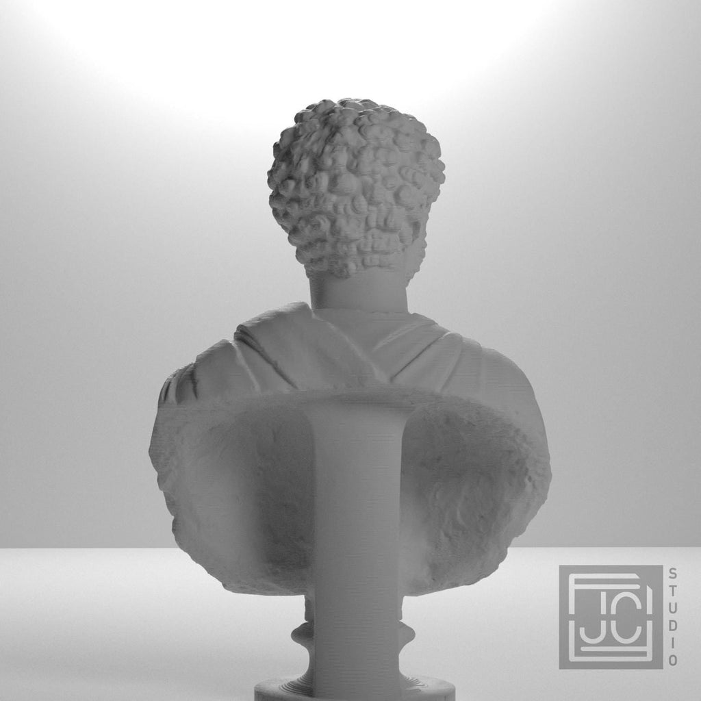 Portrait of a Man (Possibly Septimius Severus) 3D Printed Museum Replica