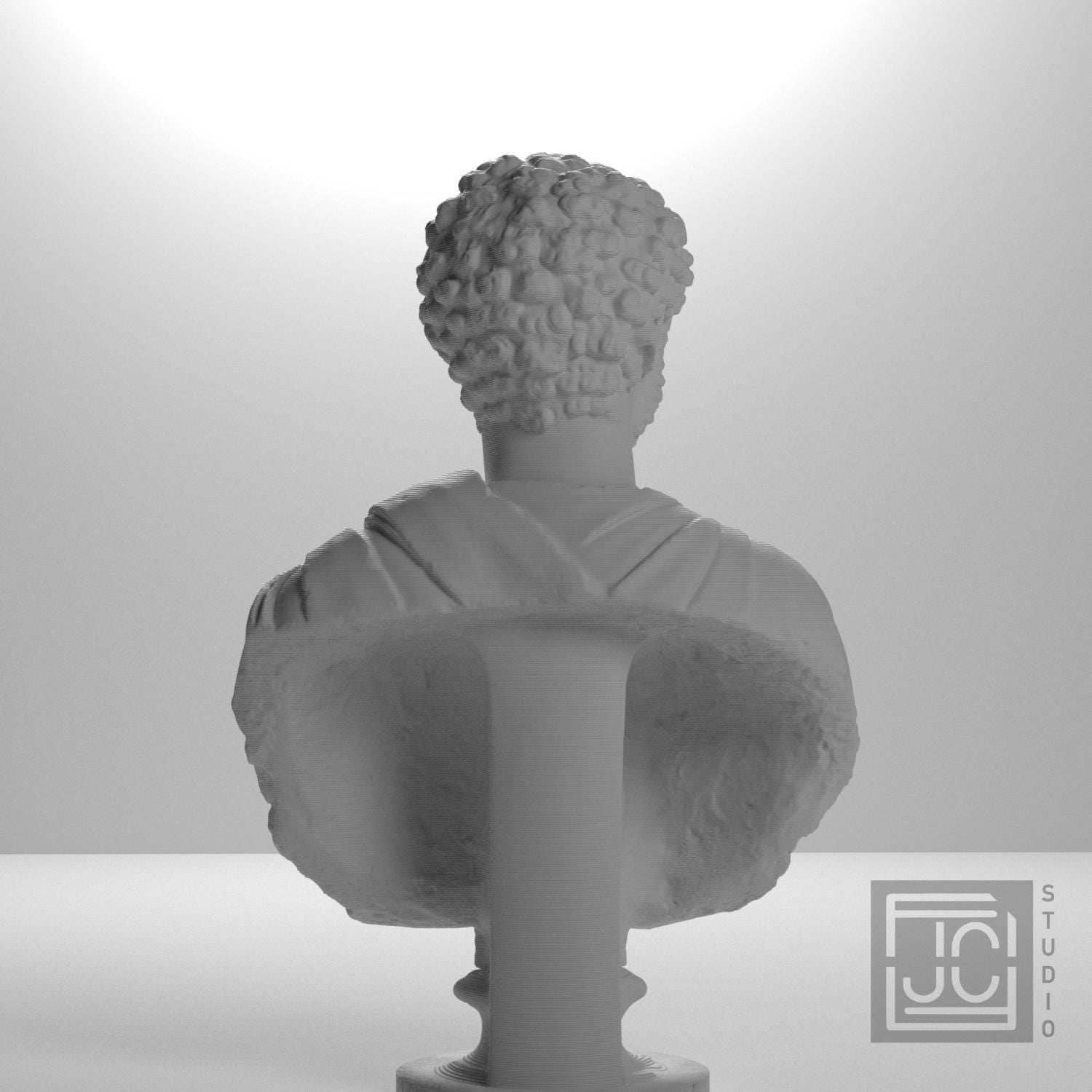 Portrait of a Man (Possibly Septimius Severus) 3D Printed Museum Replica