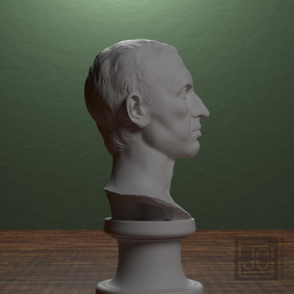 Julius Caesar Portrait No. 0344 3D Printed Collectible Bust