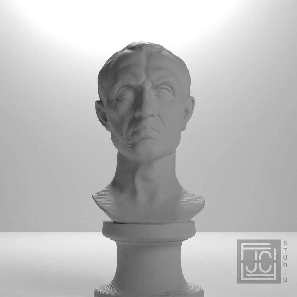 Julius Caesar Portrait No. 0344 3D Printed Collectible Bust