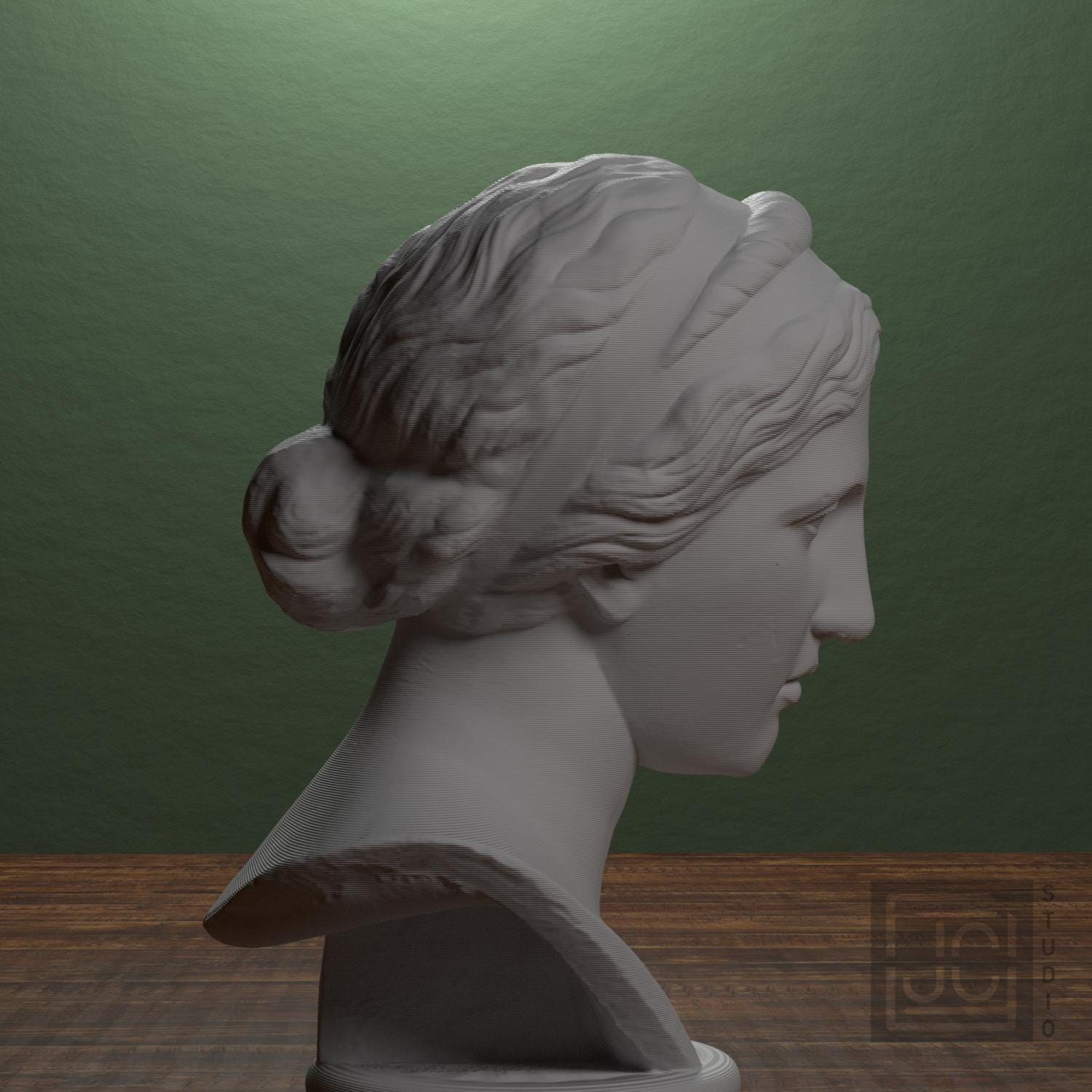 Nymph or Muse 3D Printed Collectible Bust