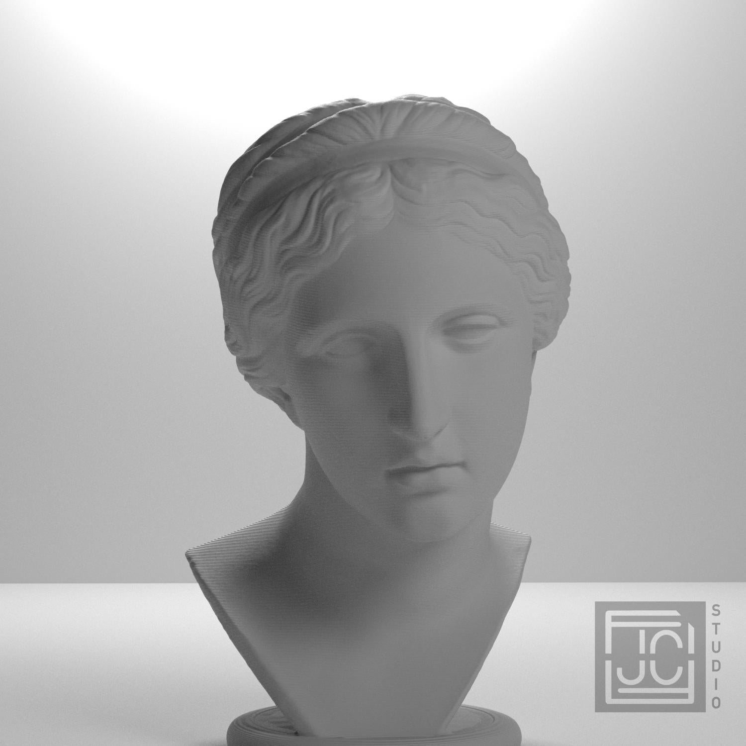 Nymph or Muse 3D Printed Collectible Bust