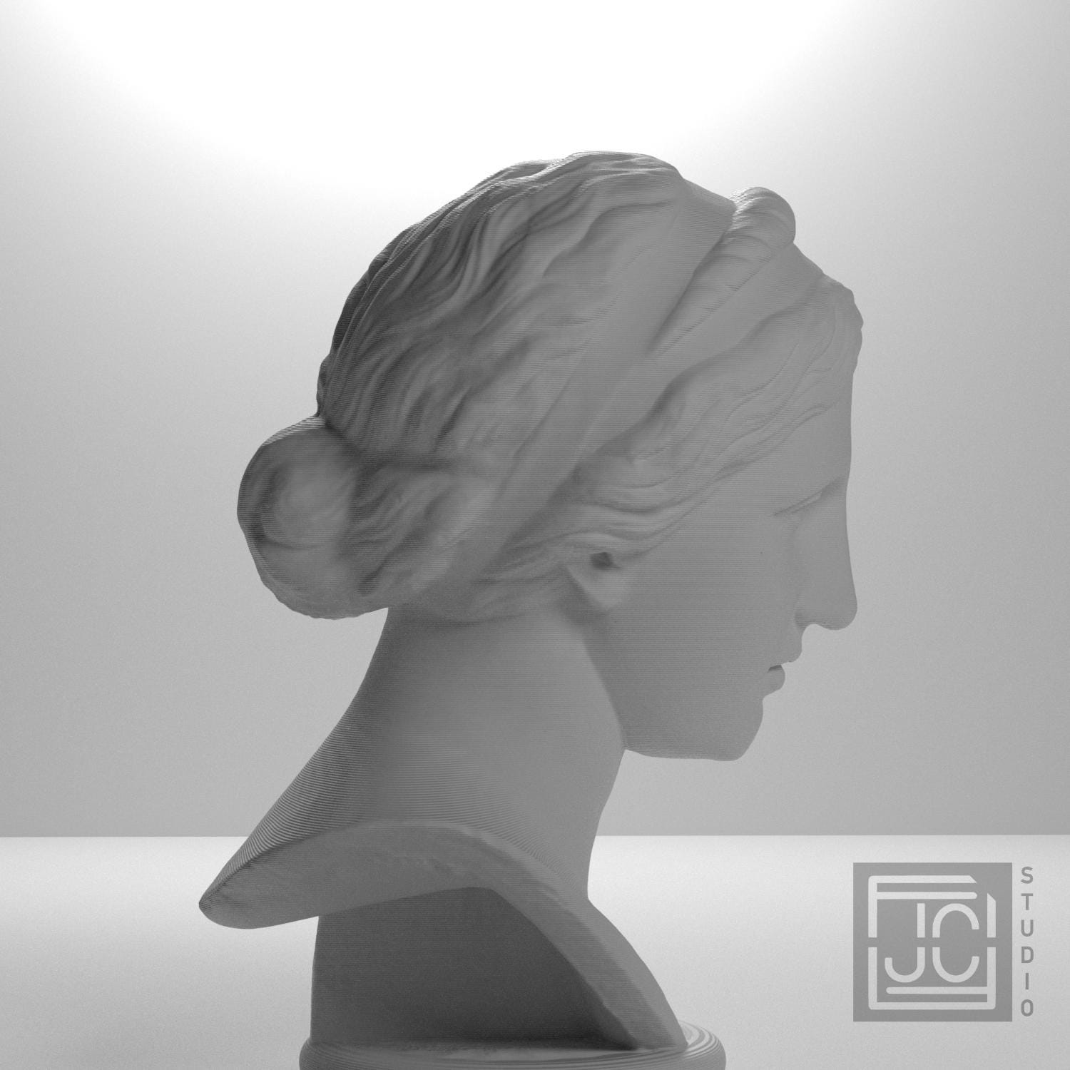 Nymph or Muse 3D Printed Collectible Bust