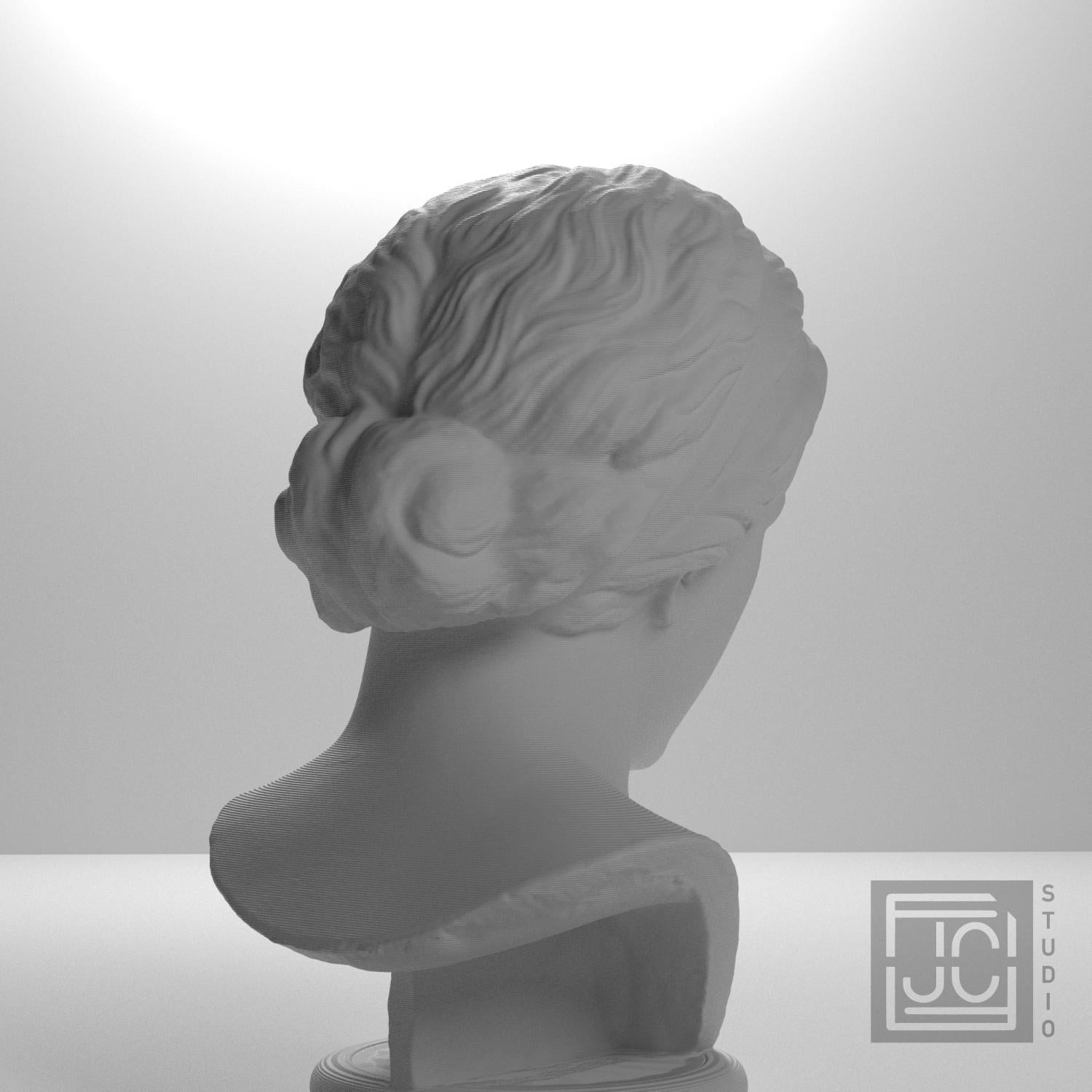 Nymph or Muse 3D Printed Collectible Bust