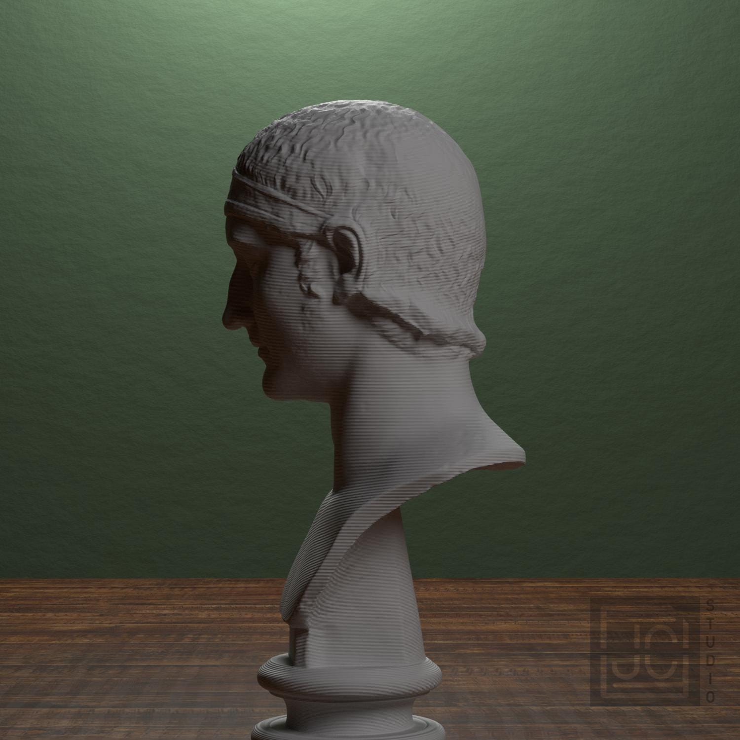 Drusus, Julio-Claudian Prince 3D Printed Collectible Bust