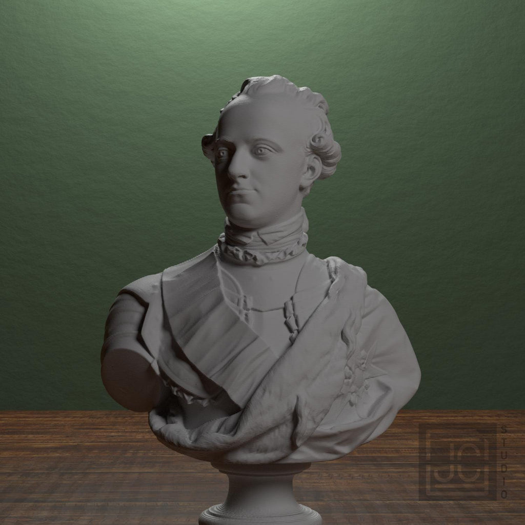 Carl XIII, King of Sweden 3D Printed Collectible Bust