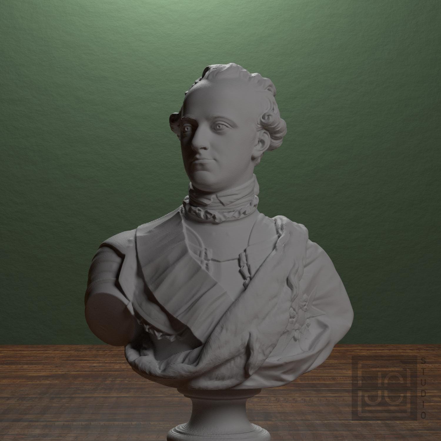 Carl XIII, King of Sweden 3D Printed Collectible Bust