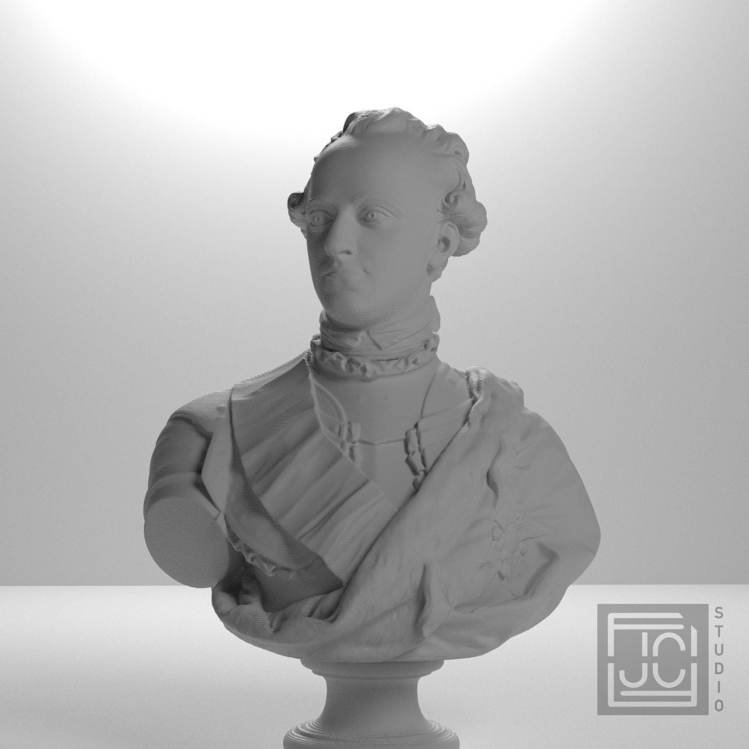 Carl XIII, King of Sweden 3D Printed Collectible Bust