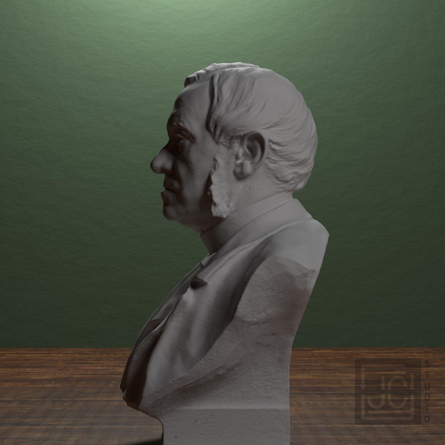 Louis Gerard de Geer 3D Printed Collectible Bust