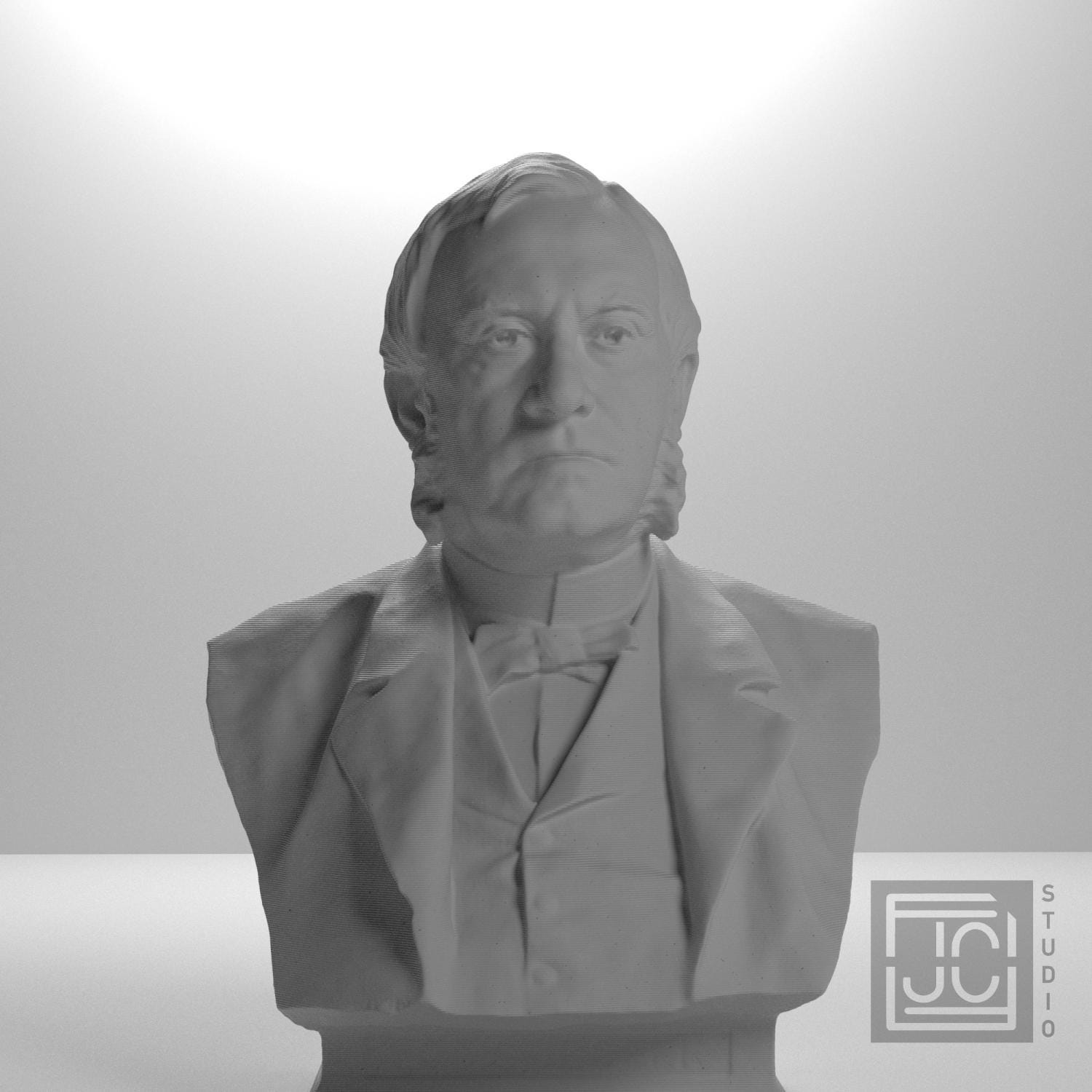 Louis Gerard de Geer 3D Printed Collectible Bust