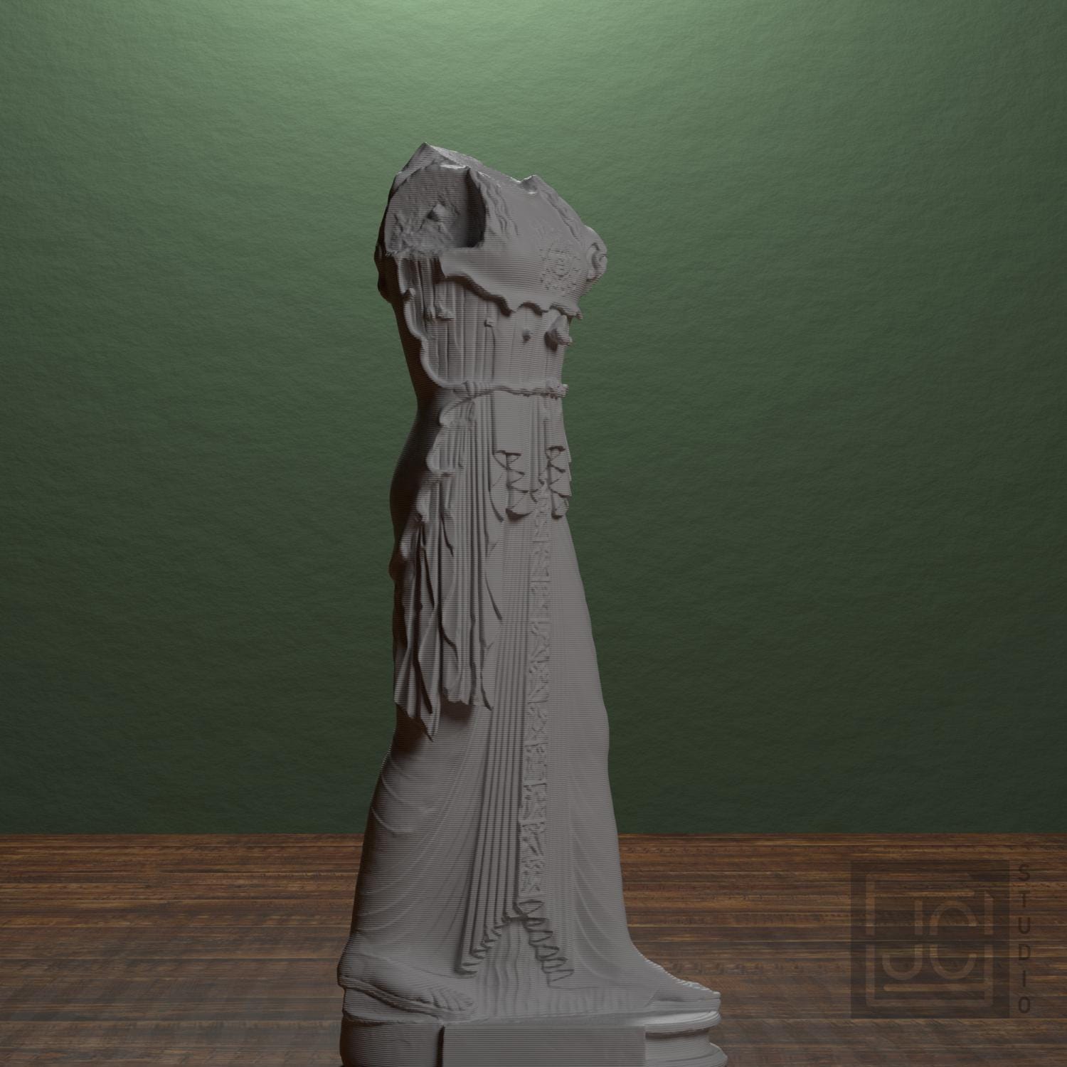 Athena Promachos (Dresden Pallas) 3D Printed Collectible Bust
