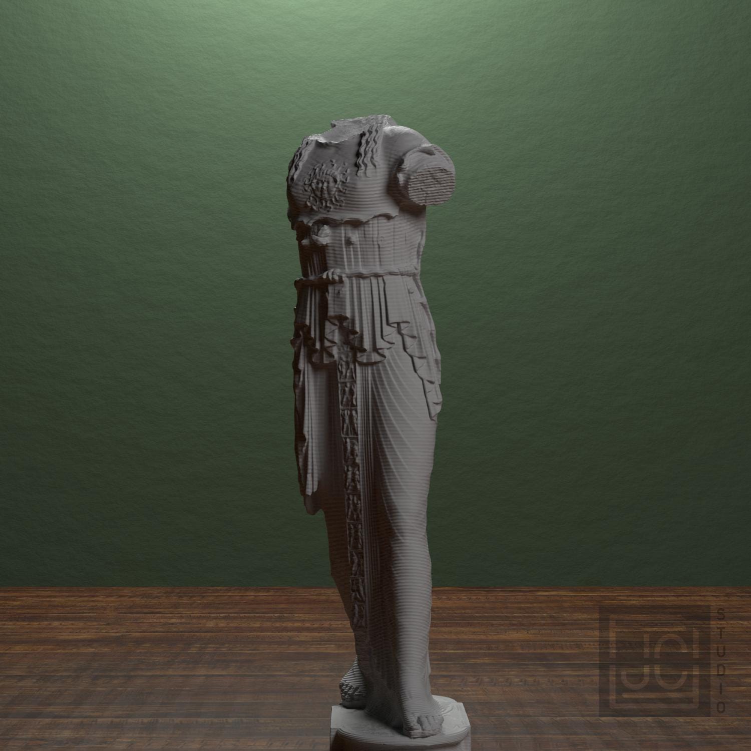 Athena Promachos (Dresden Pallas) 3D Printed Collectible Bust