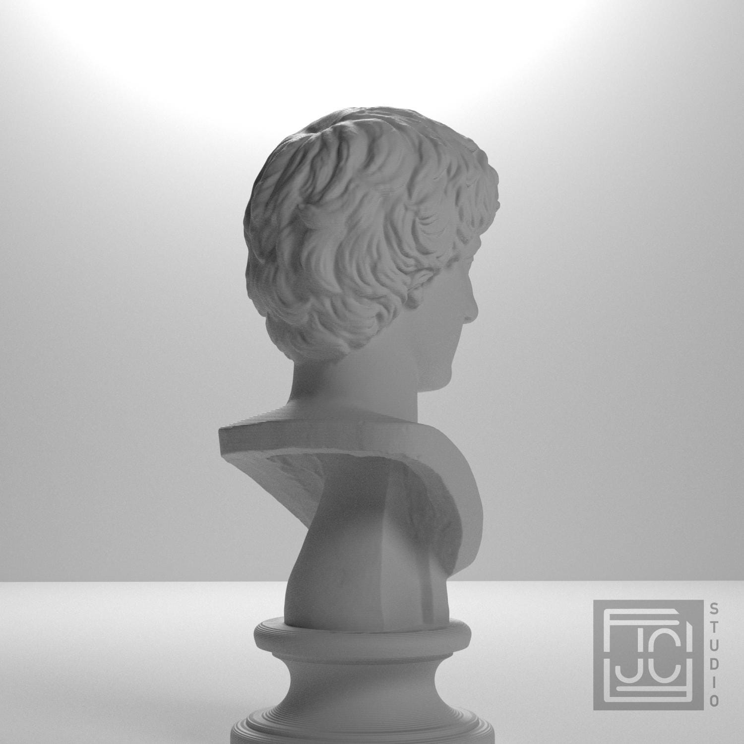 Portrait of a Man 3D Printed Museum Replica