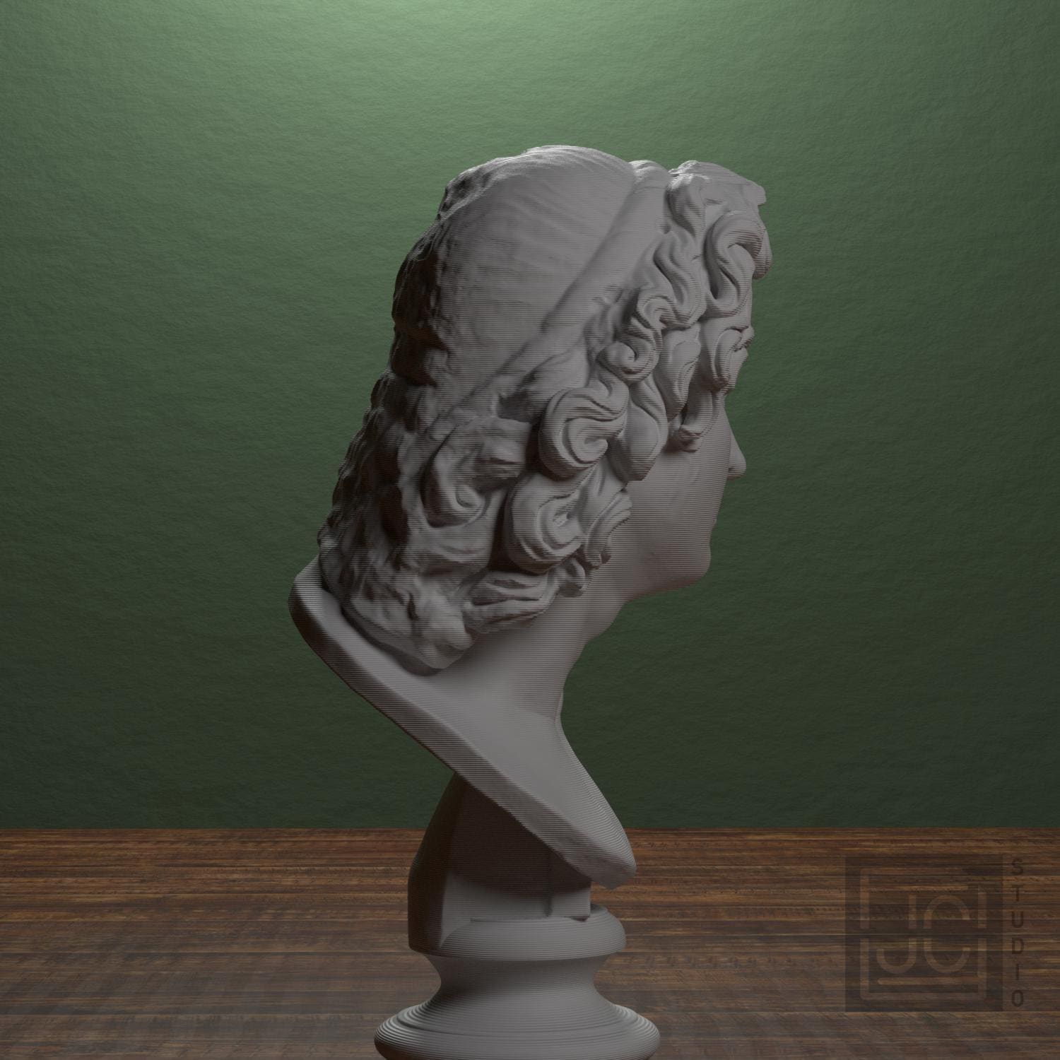 Alexander the Great as Helios 3D Printed Museum Replica