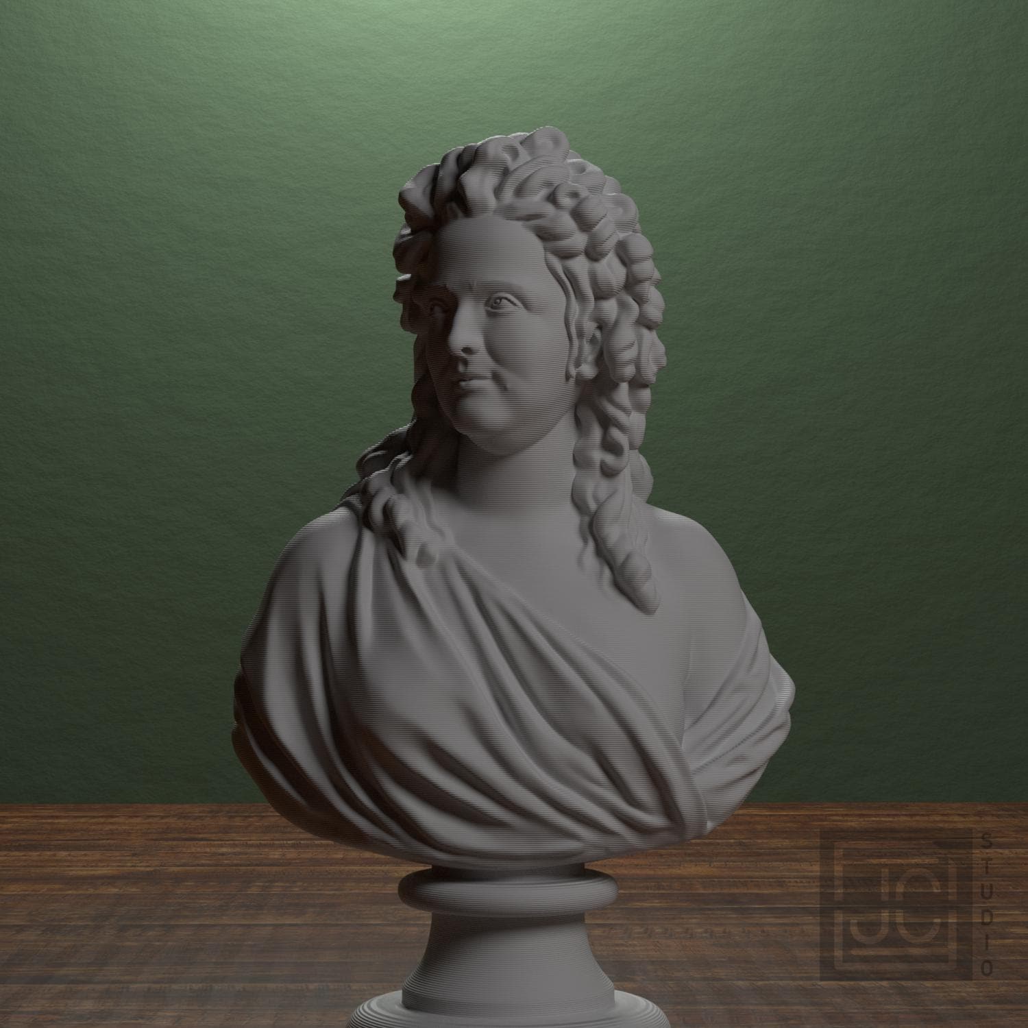 Madame de Wailly née Adelaide-Flore Belleville 3D Printed Collectible Bust
