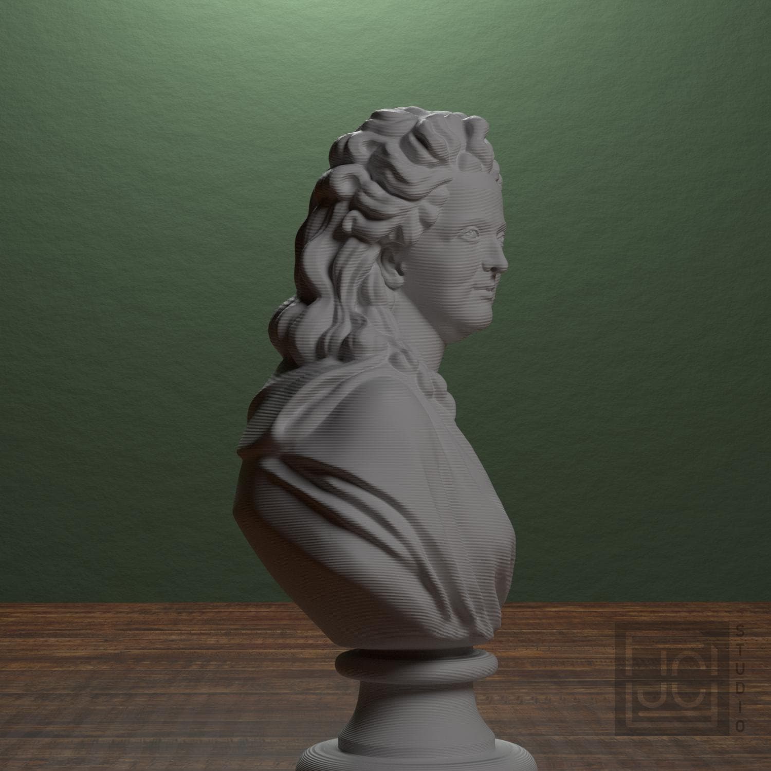 Madame de Wailly née Adelaide-Flore Belleville 3D Printed Collectible Bust