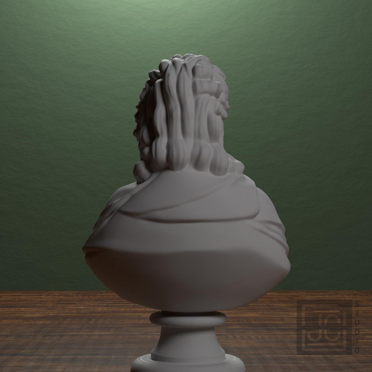 Madame de Wailly née Adelaide-Flore Belleville 3D Printed Collectible Bust