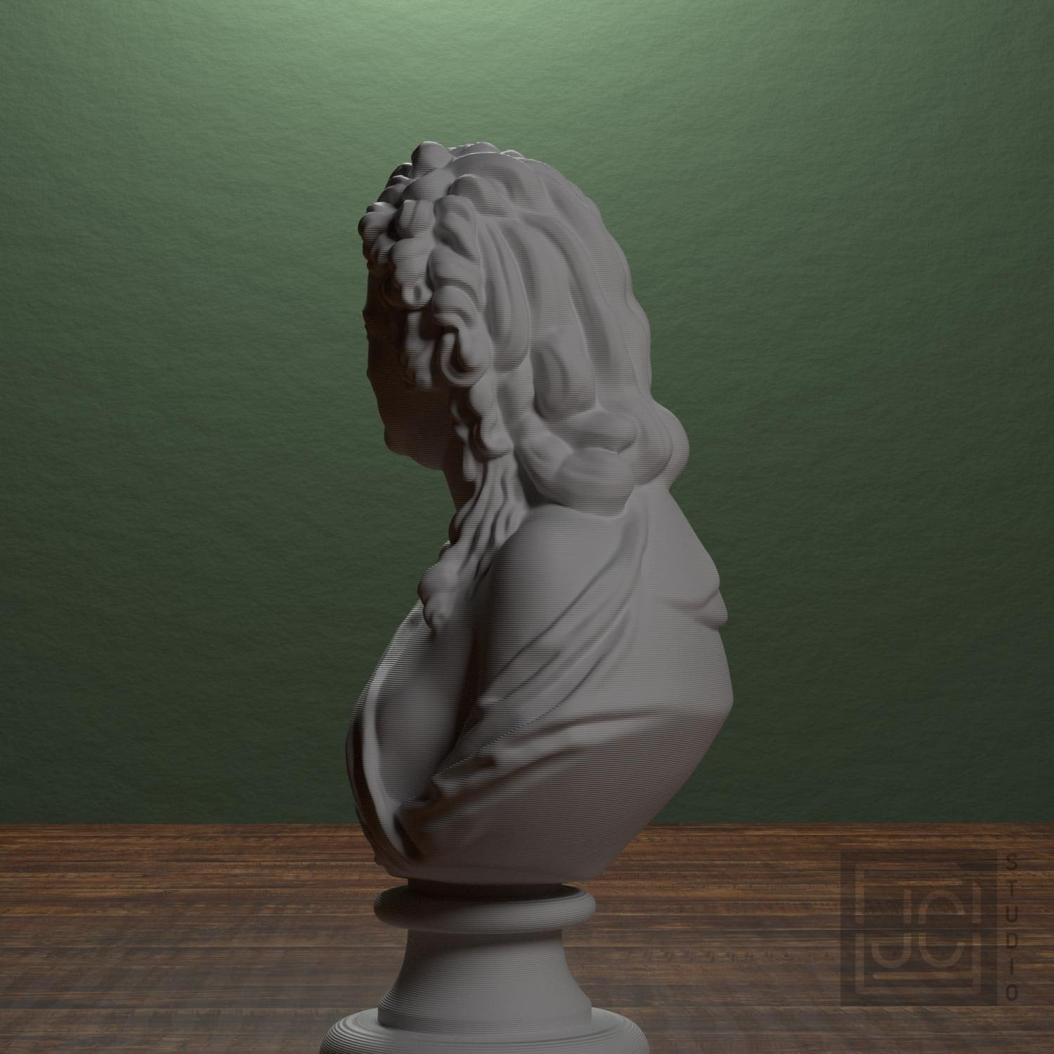 Madame de Wailly née Adelaide-Flore Belleville 3D Printed Collectible Bust
