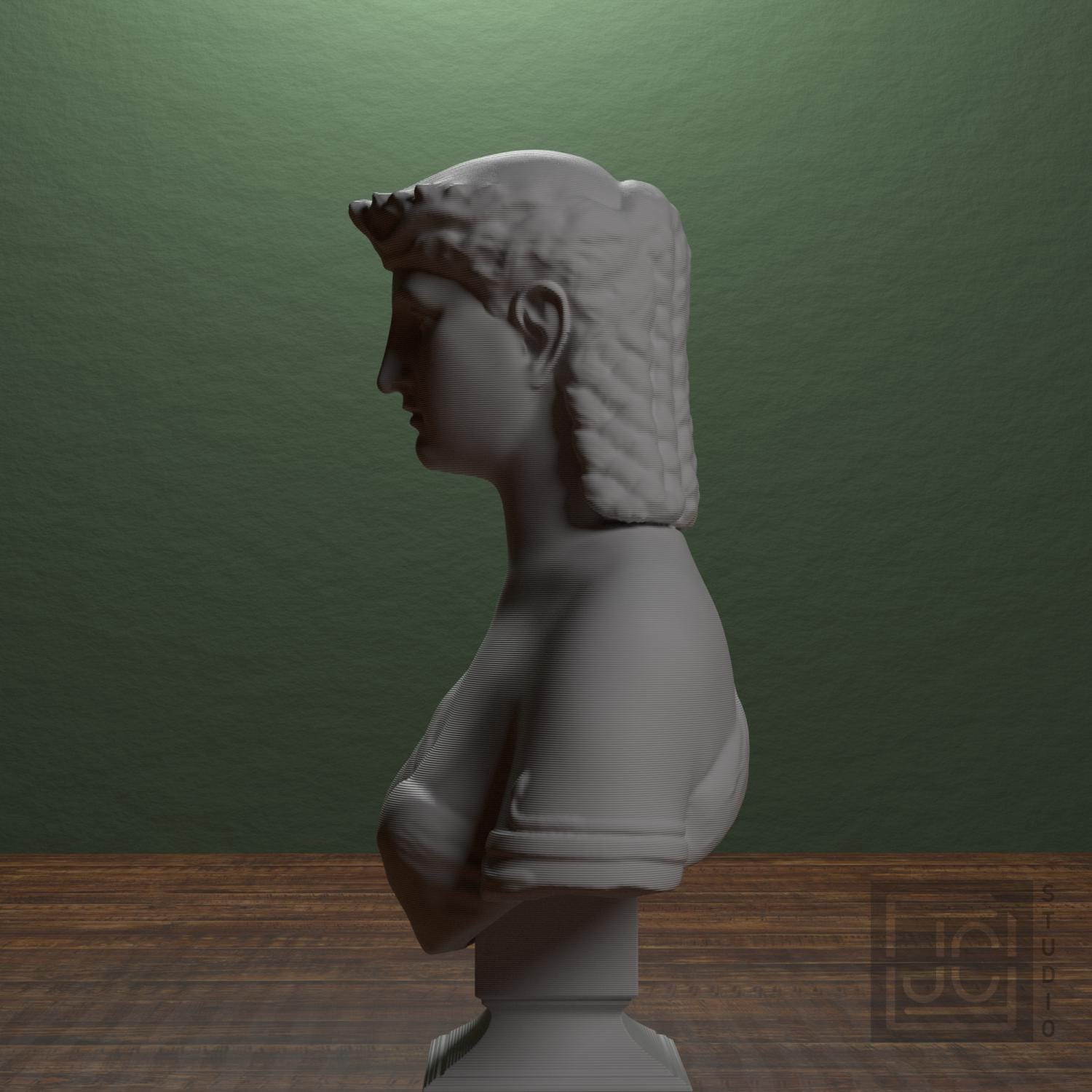 Cleopatra 3D Printed Collectible Bust