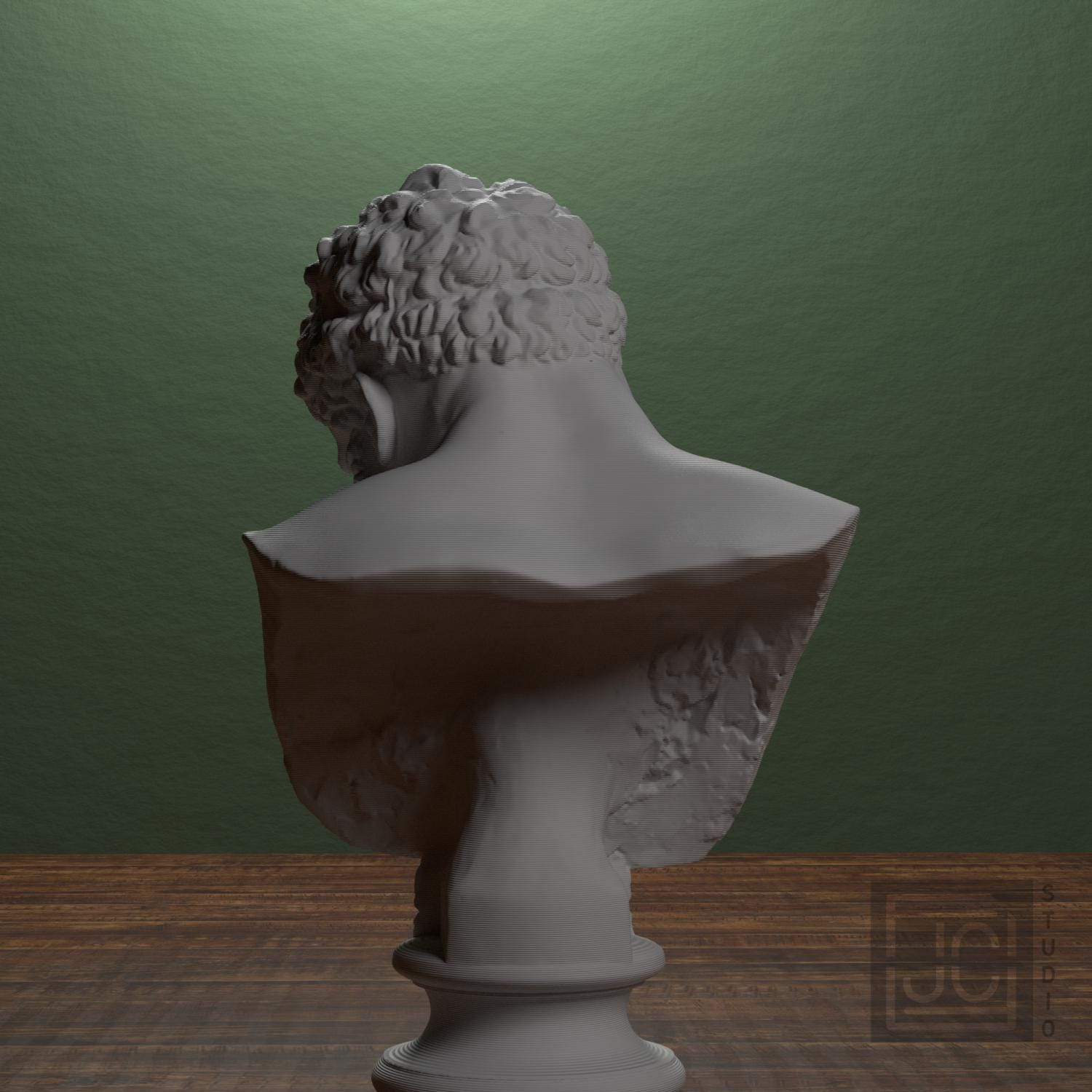 Farnese Hercules 3D Printed Collectible Bust