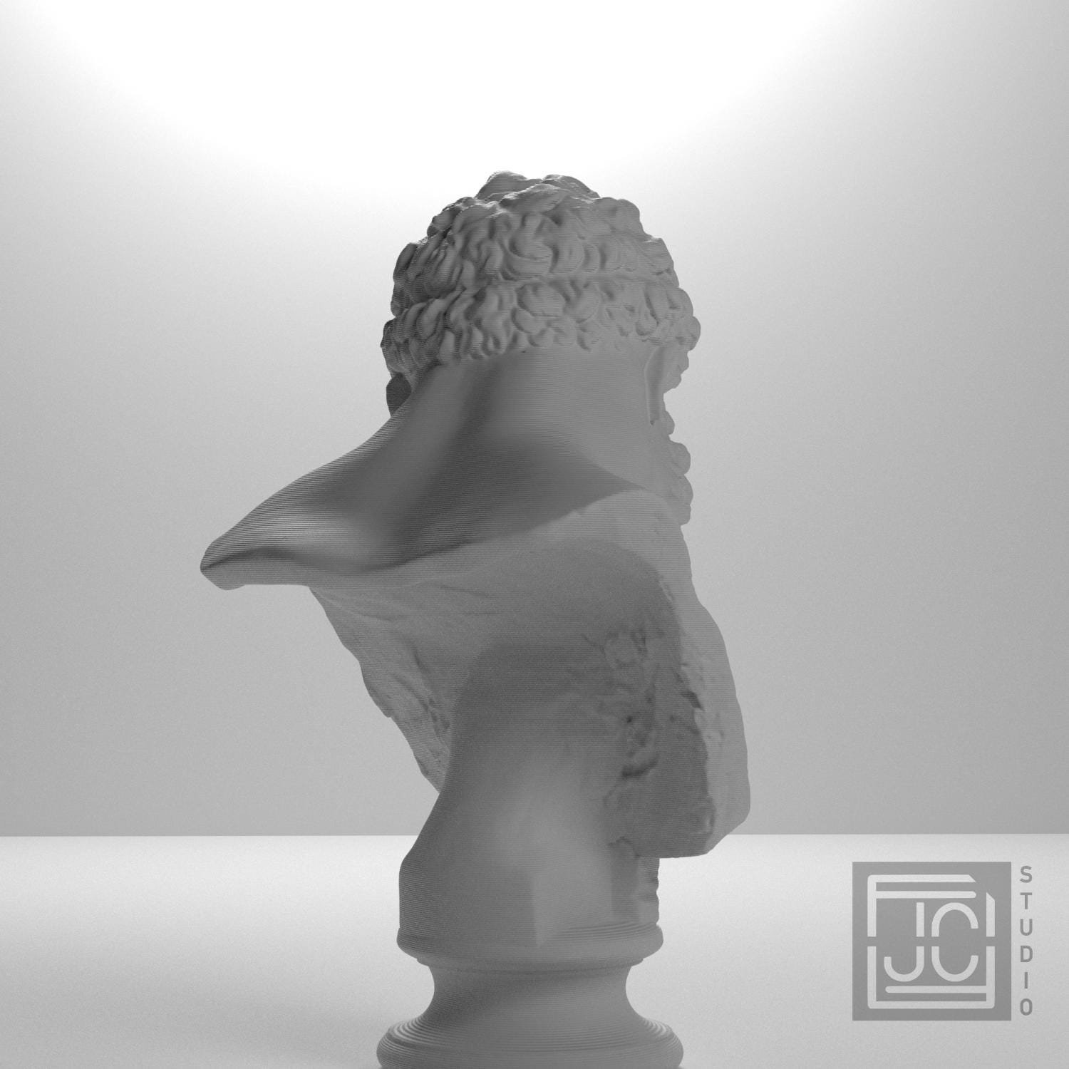 Farnese Hercules 3D Printed Collectible Bust