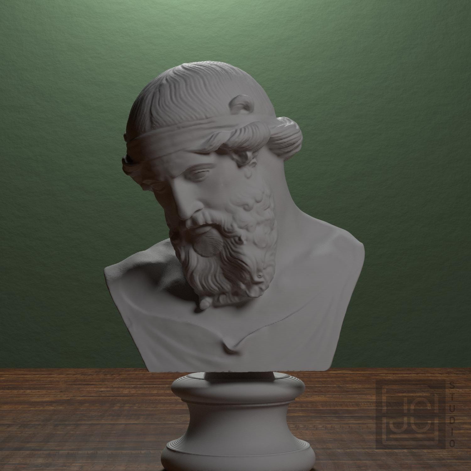 Dionysus, Priapus, Plato, or Poseidon 3D Printed Collectible Bust
