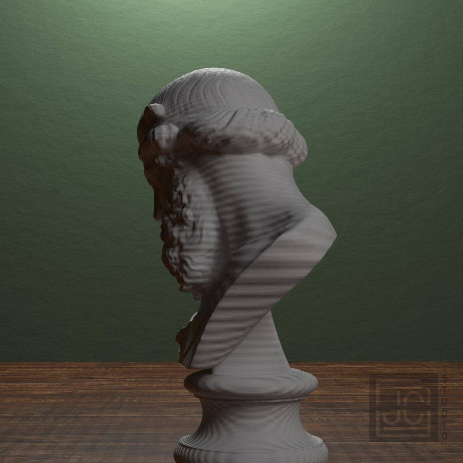 Dionysus, Priapus, Plato, or Poseidon 3D Printed Collectible Bust