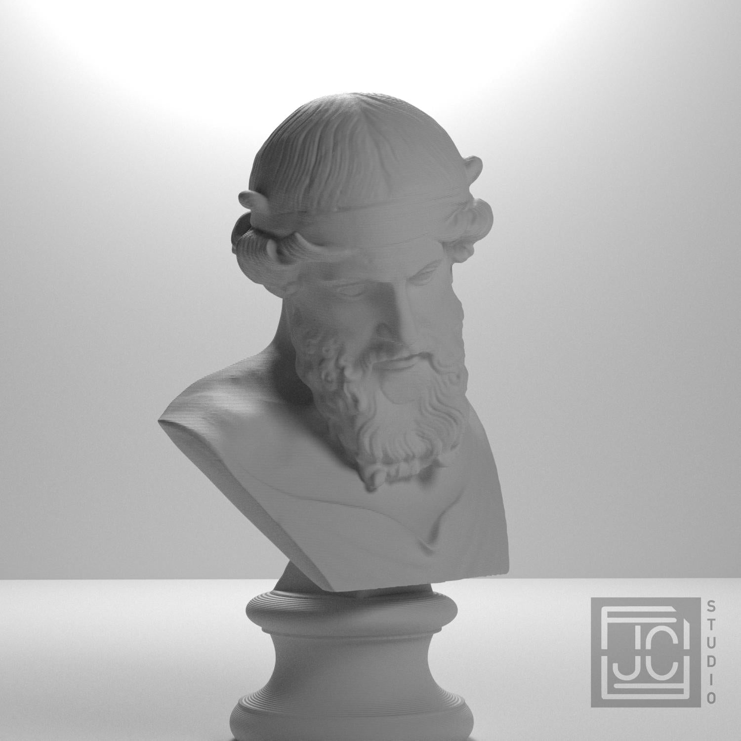Dionysus, Priapus, Plato, or Poseidon 3D Printed Collectible Bust