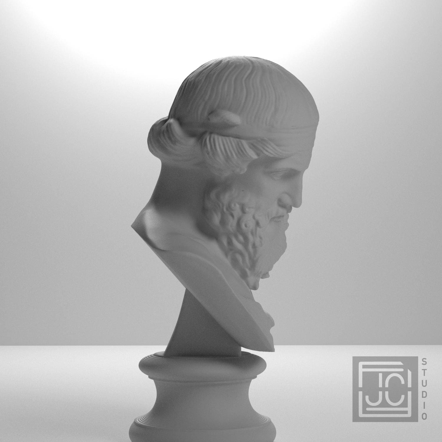 Dionysus, Priapus, Plato, or Poseidon 3D Printed Collectible Bust