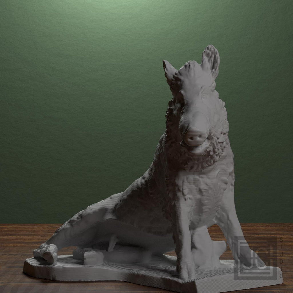 Wild Boar Porcellino 3D Printed Sculpture