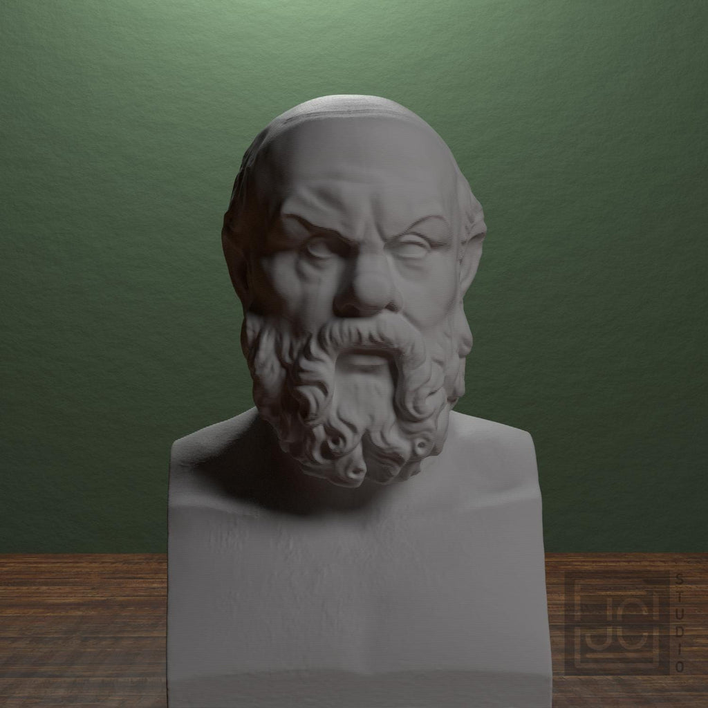 Socrates 3D Printed Collectible Bust