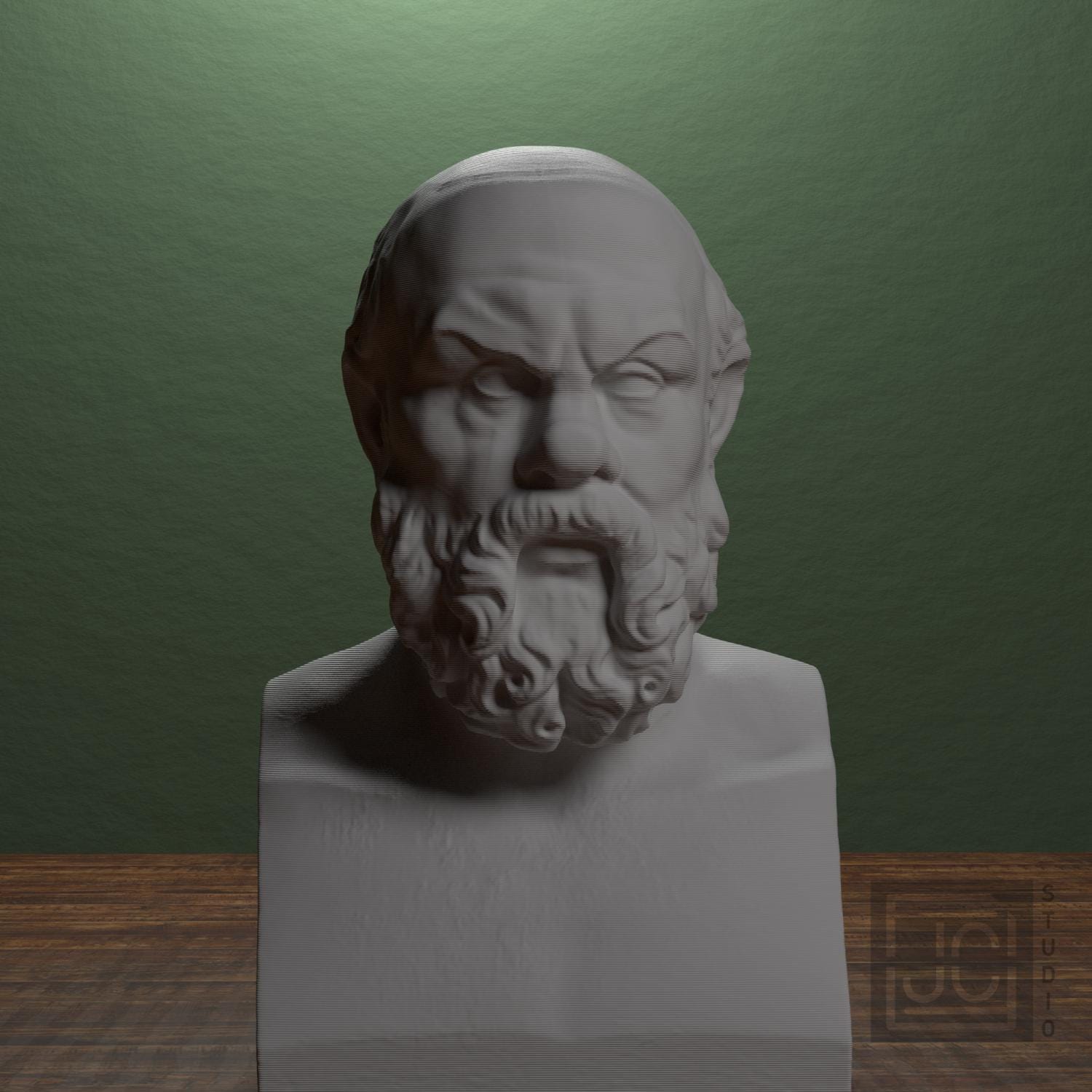 Socrates 3D Printed Collectible Bust